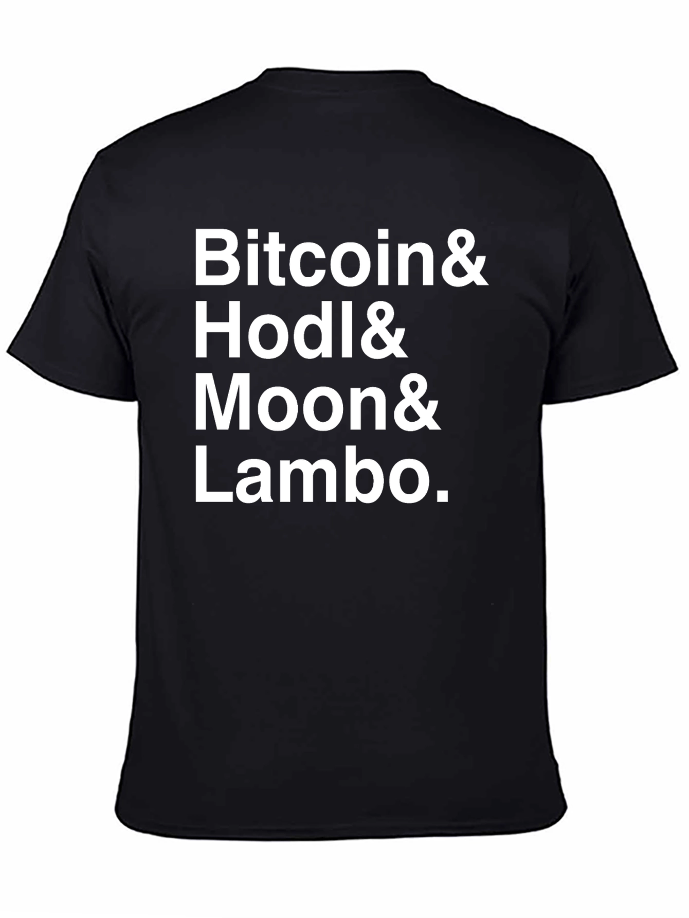 Bitcoin HODL Moon Lambo Crypto T-Shirt