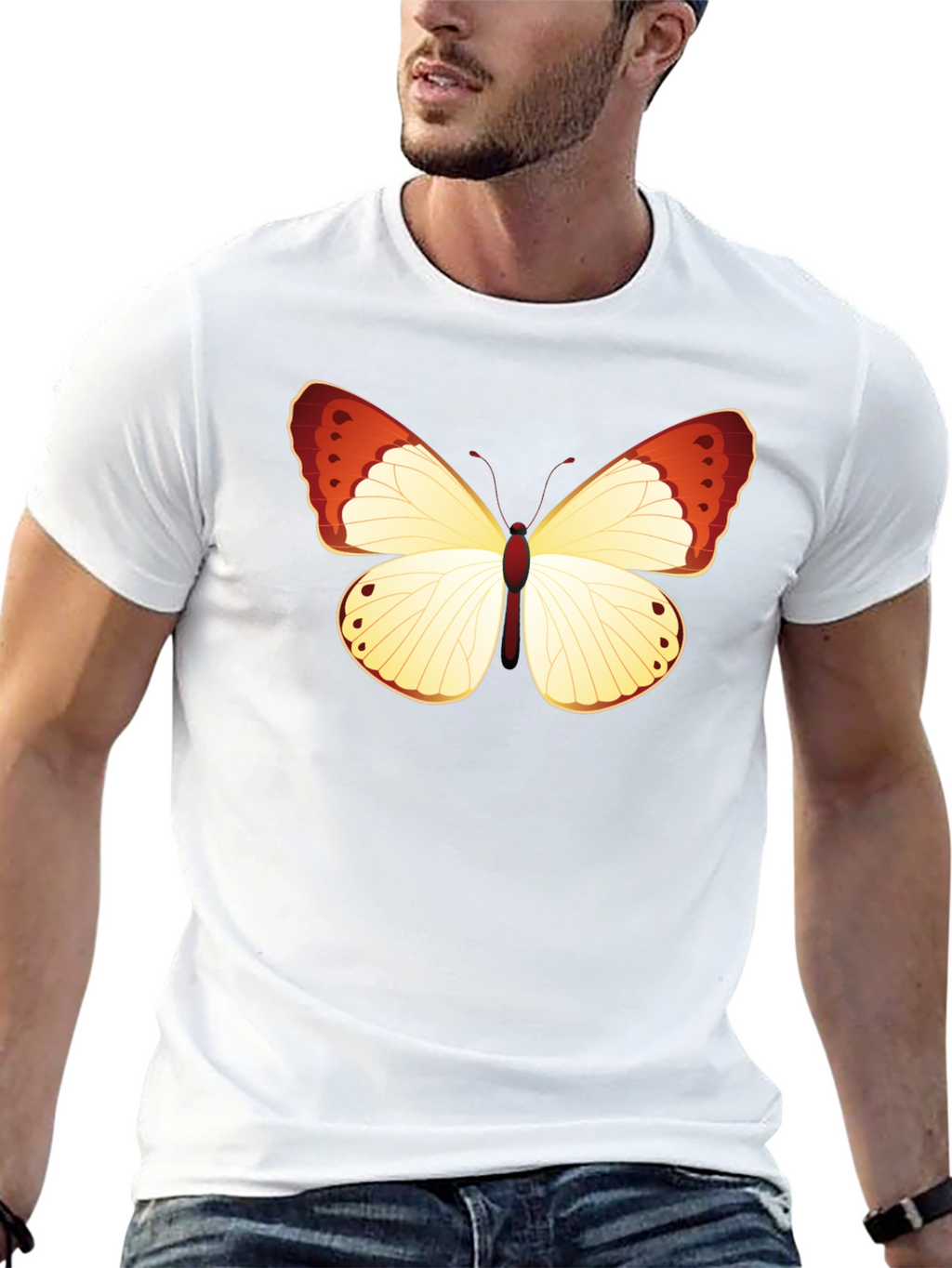 Butterfly Graphic T-Shirt - Black