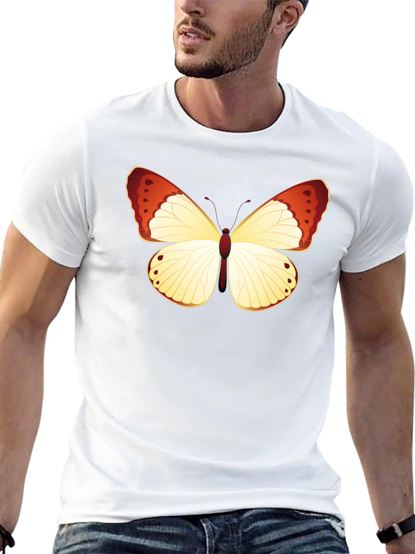 Butterfly Graphic T-Shirt - Black