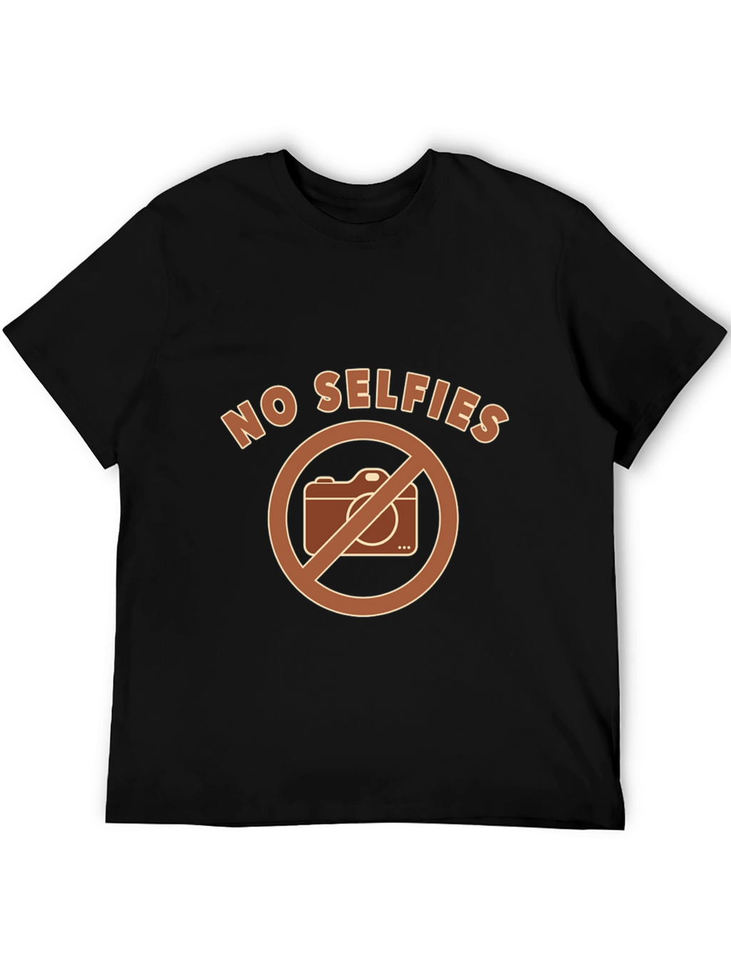 No Selfies T-Shirt - Camera Ban Design