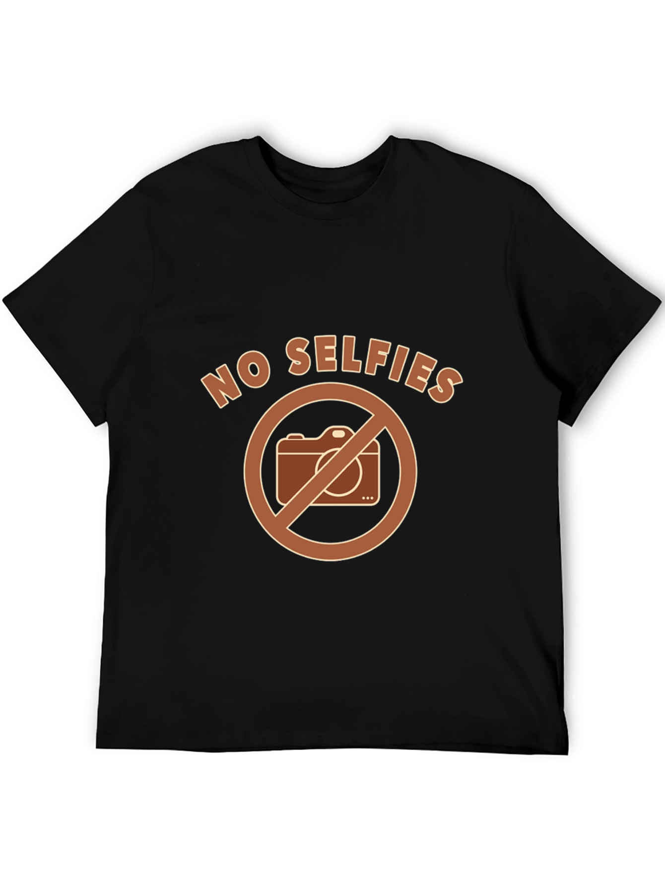 No Selfies T-Shirt - Camera Ban Design