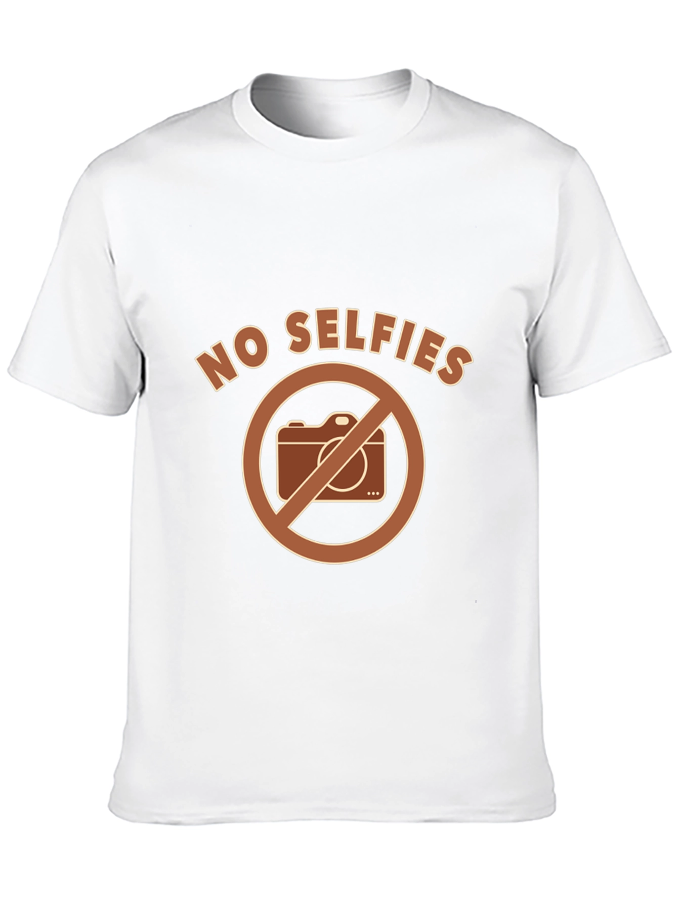 No Selfies T-Shirt - Camera Ban Design