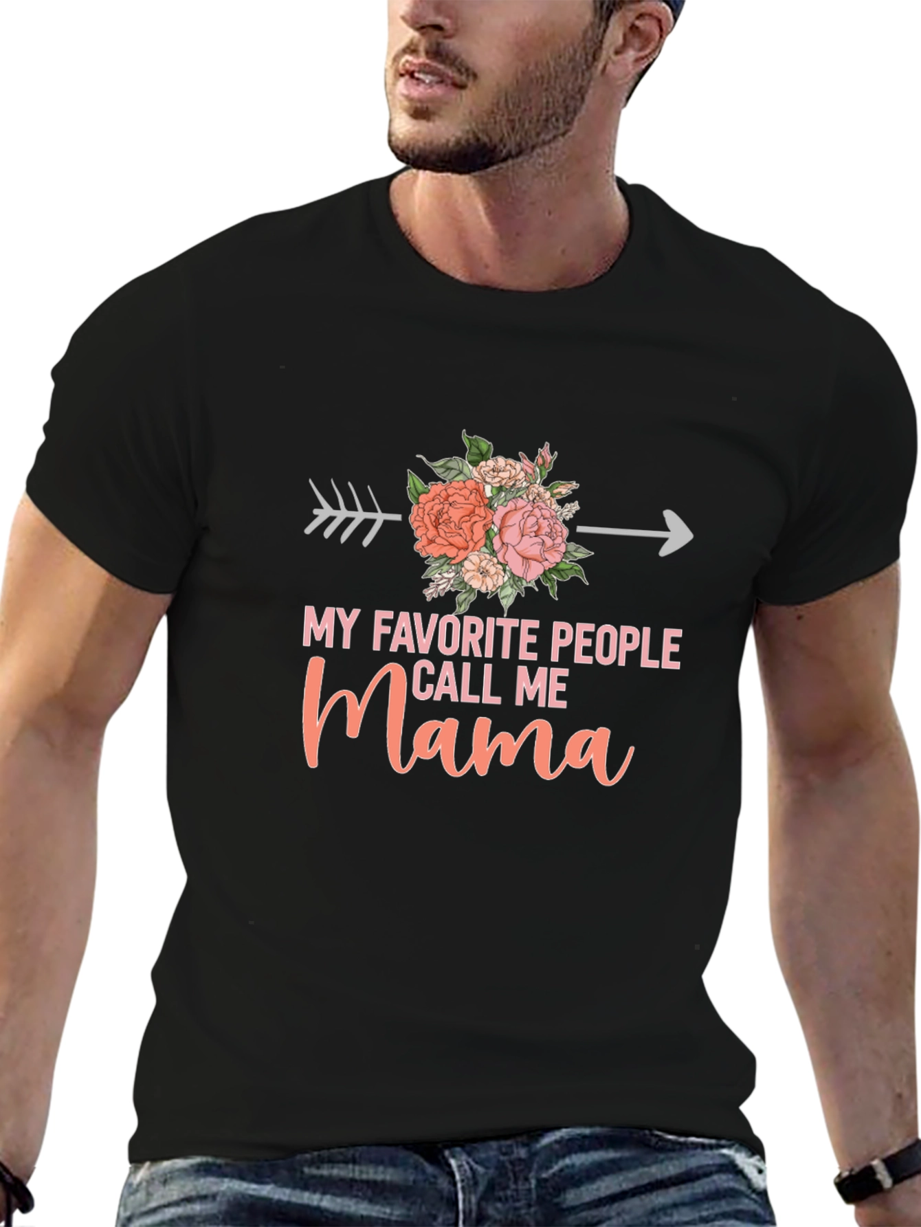 Mama Floral Arrow T-Shirt