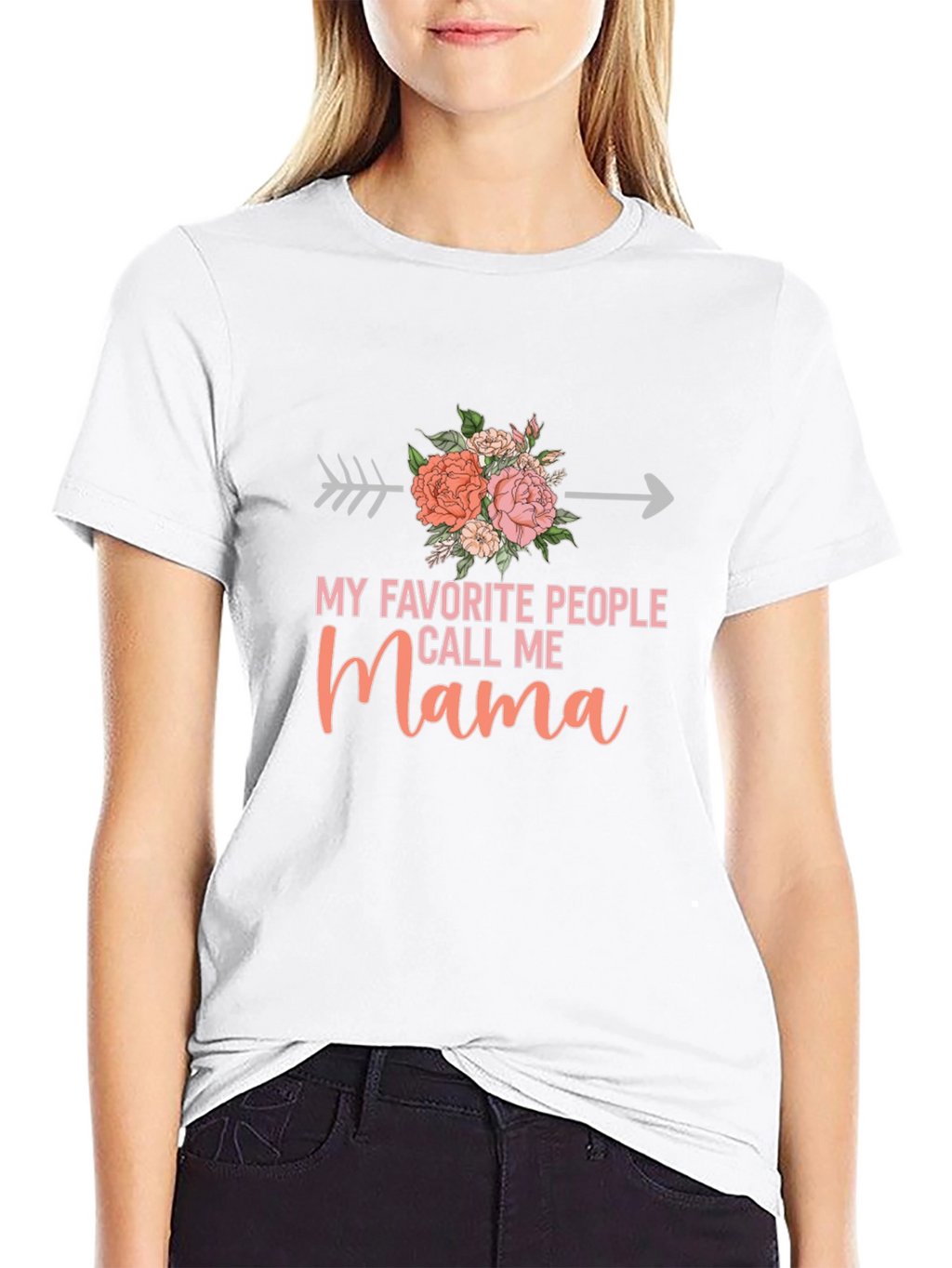 Mama Floral Arrow T-Shirt