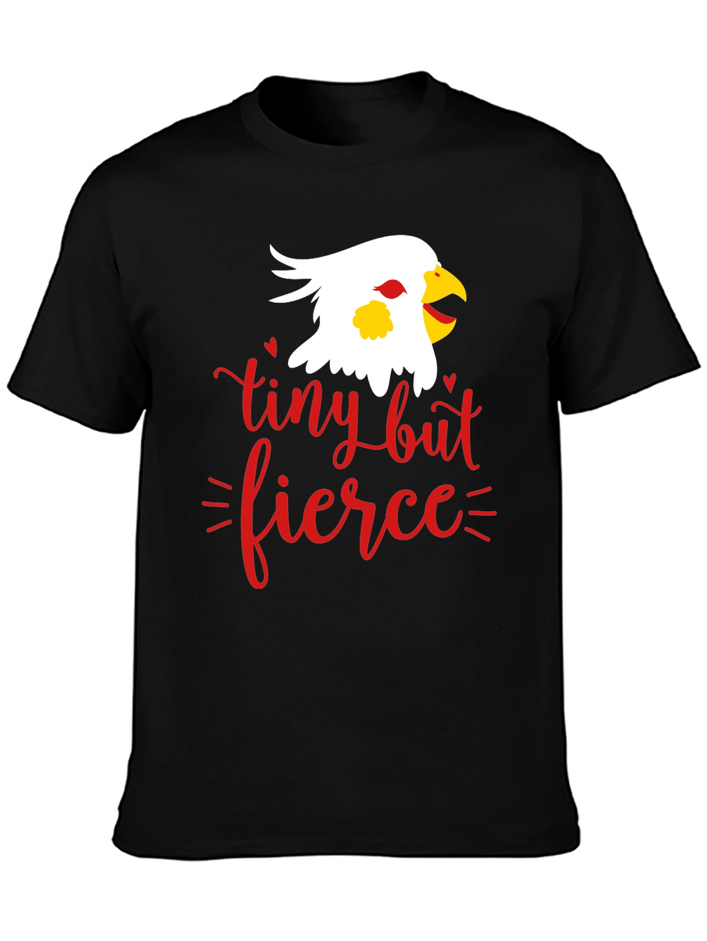 Tiny But Fierce Graphic Tee - Black