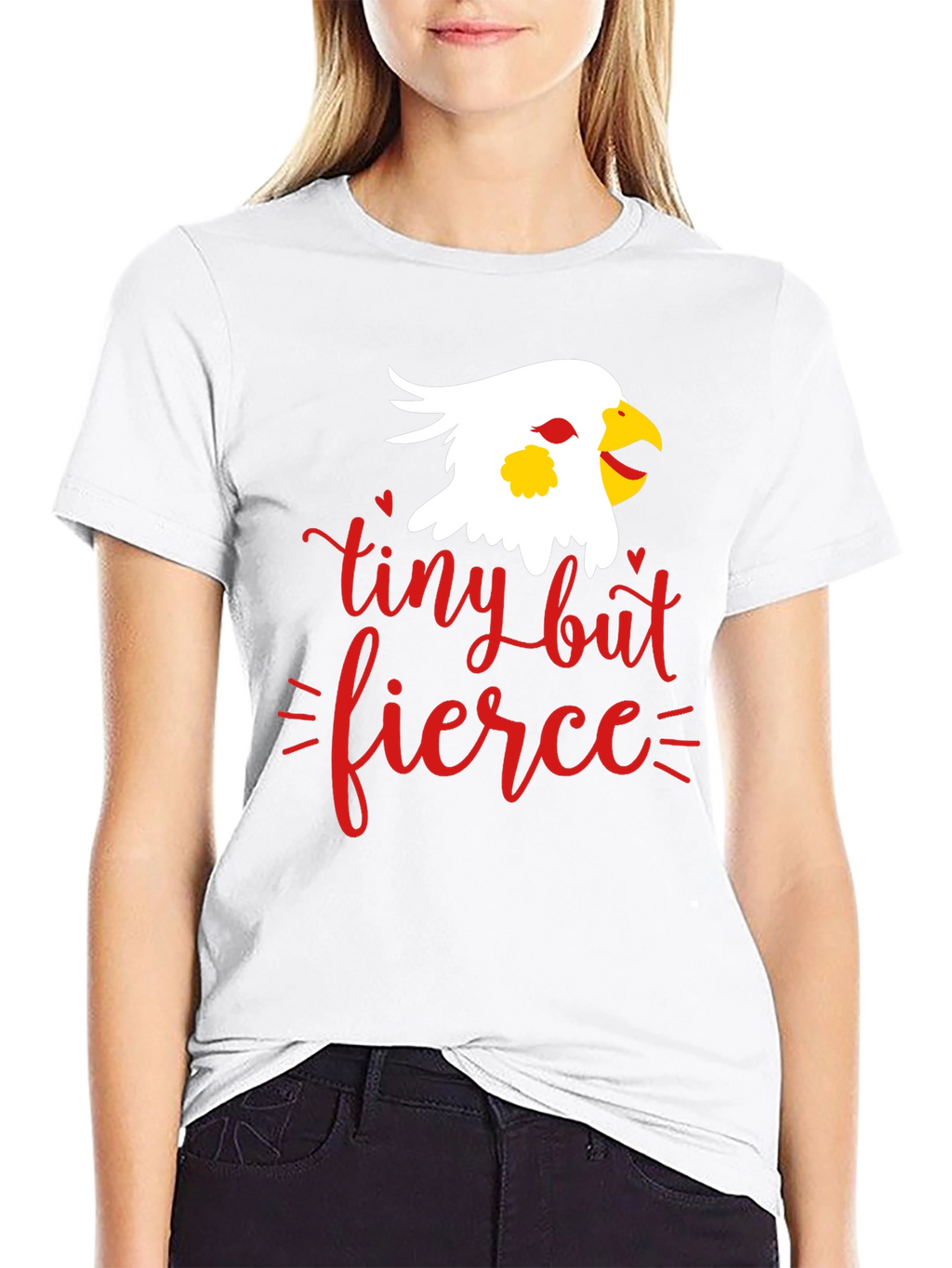 Tiny But Fierce Graphic Tee - Black