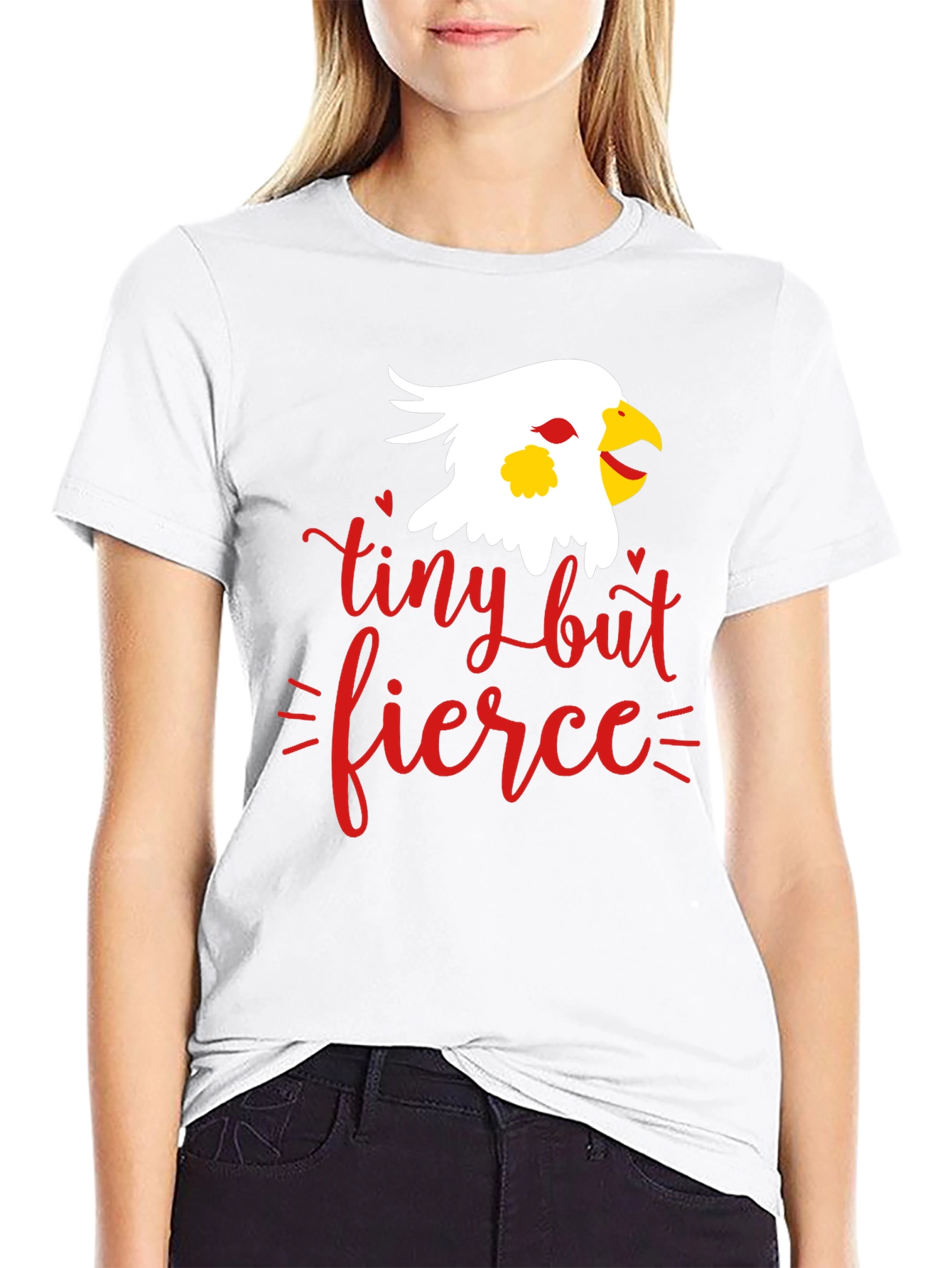Tiny But Fierce Graphic Tee - Black
