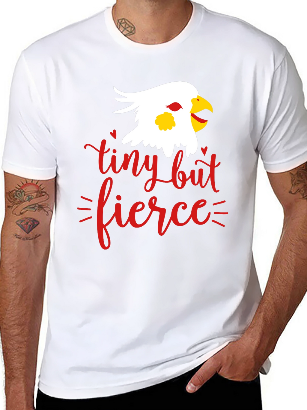 Tiny But Fierce Graphic Tee - Black