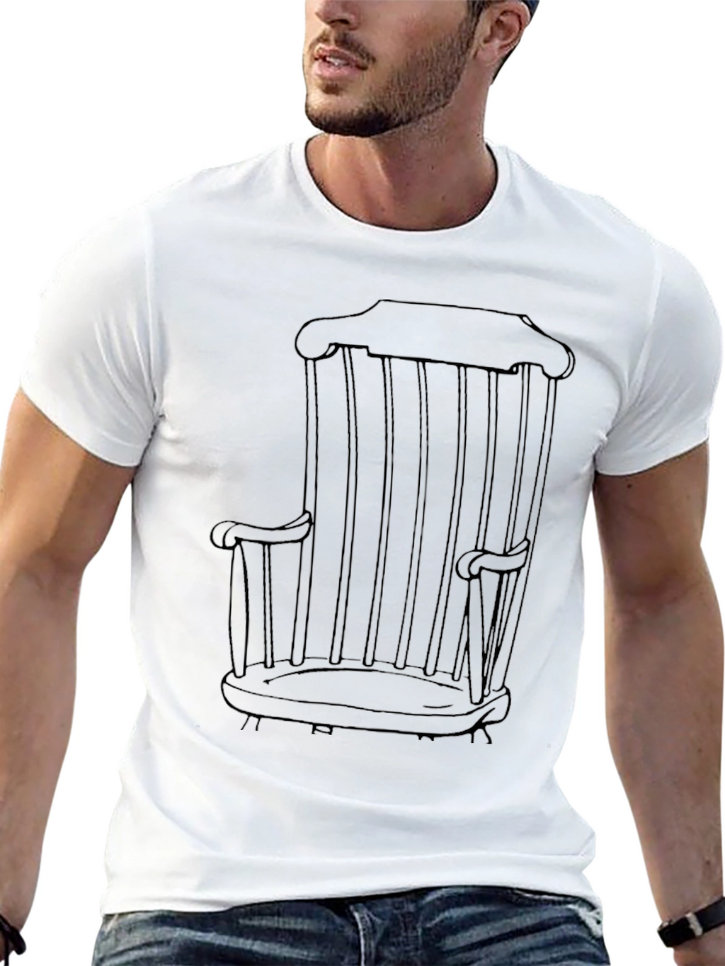 Rocking Chair Graphic Tee - Modern Comfort