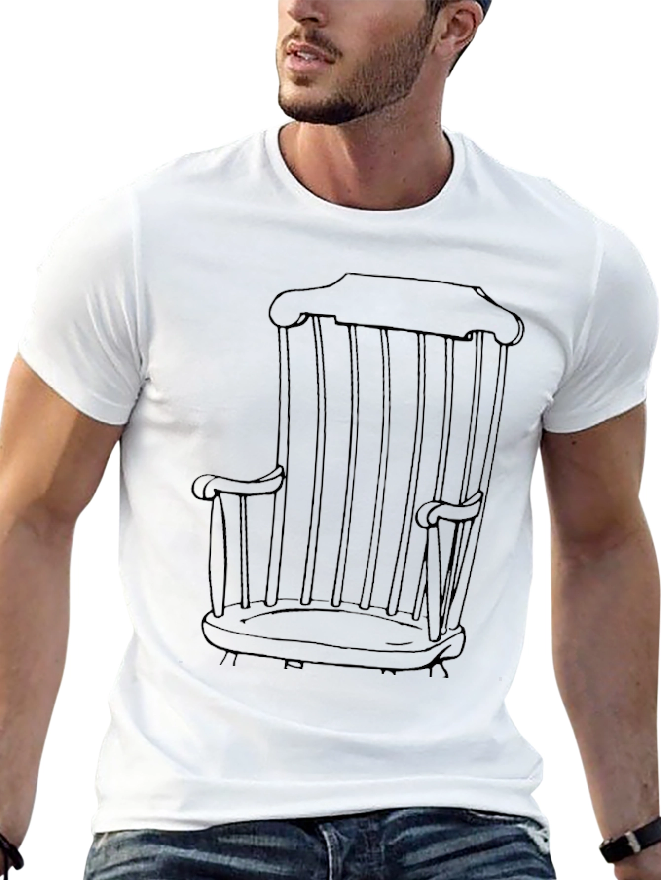 Rocking Chair Graphic Tee - Modern Comfort