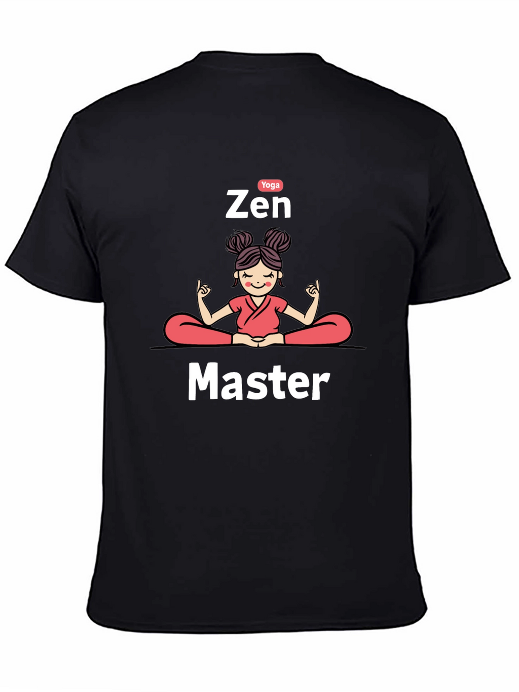 Zen Master Yoga Black T-Shirt