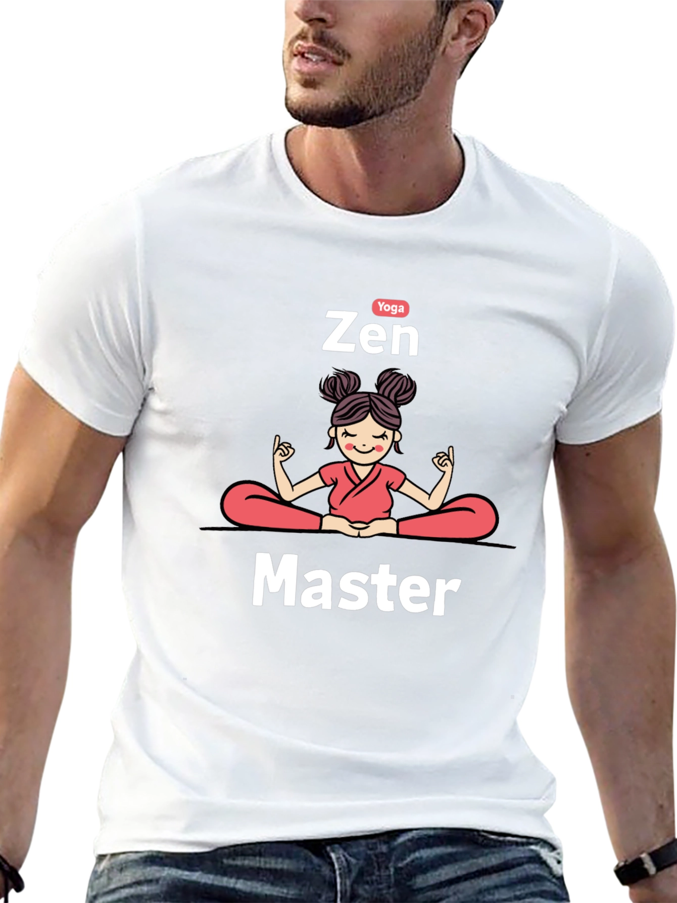 Zen Master Yoga Black T-Shirt