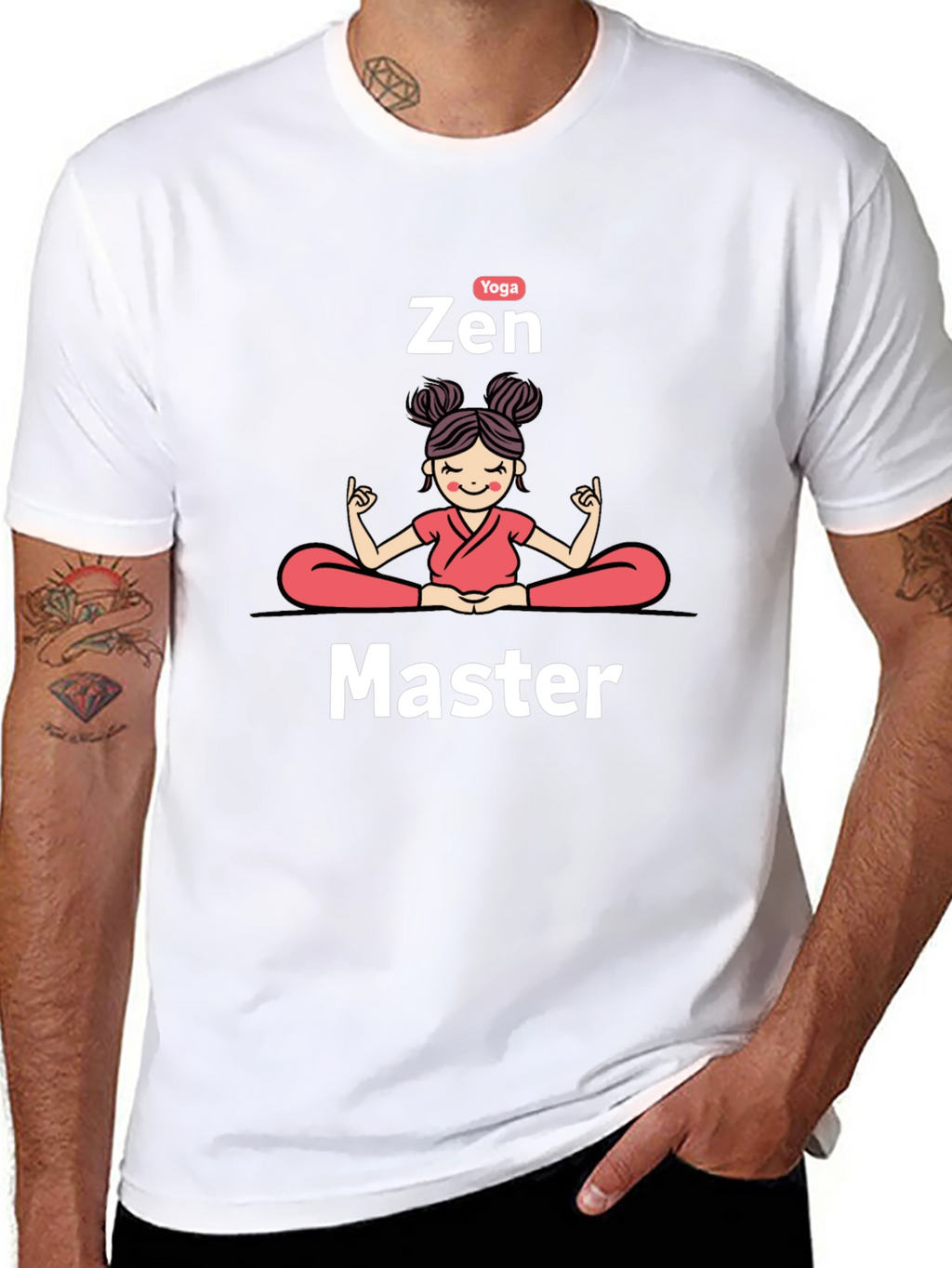 Zen Master Yoga Black T-Shirt