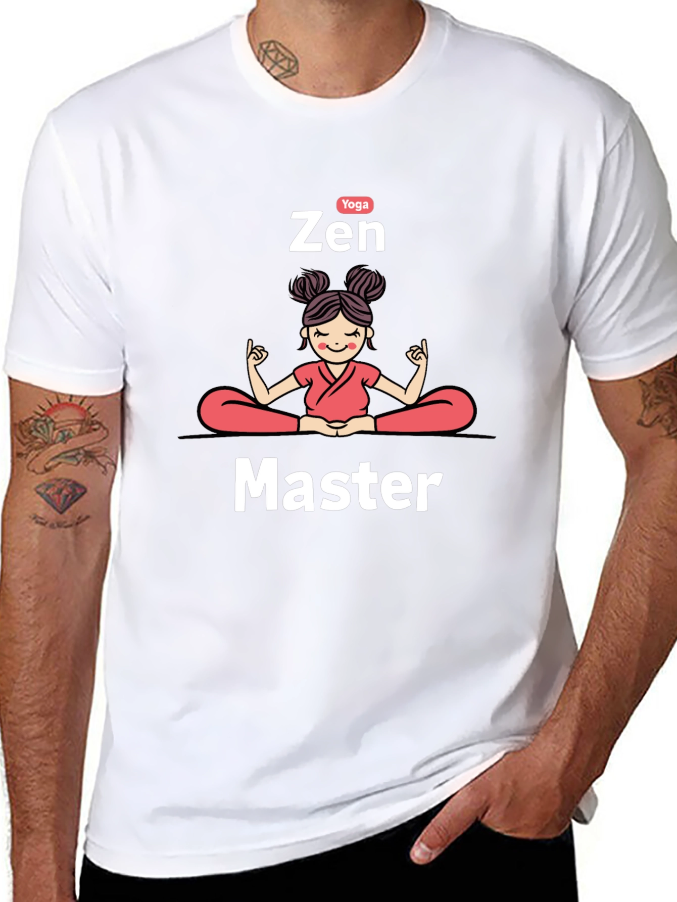 Zen Master Yoga Black T-Shirt