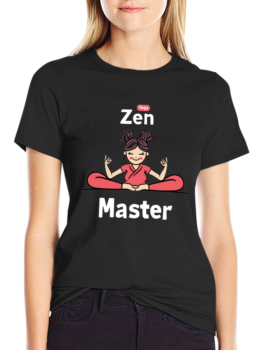 Zen Master Yoga Black T-Shirt