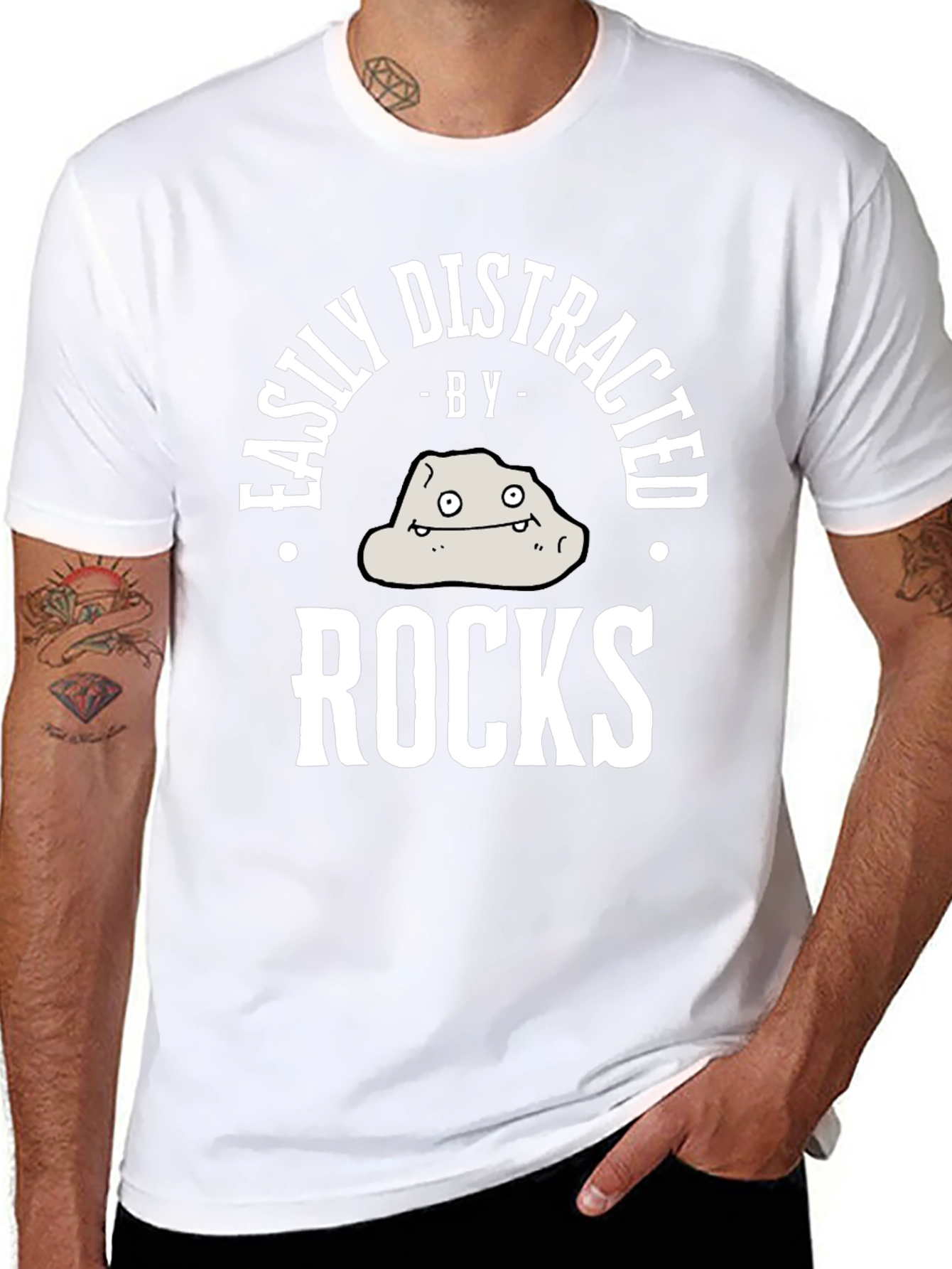 Easily Distracted By Rocks T-Shirt