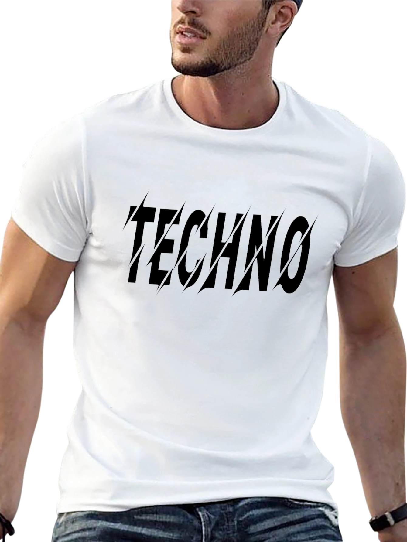Techno Graphic Black T-Shirt