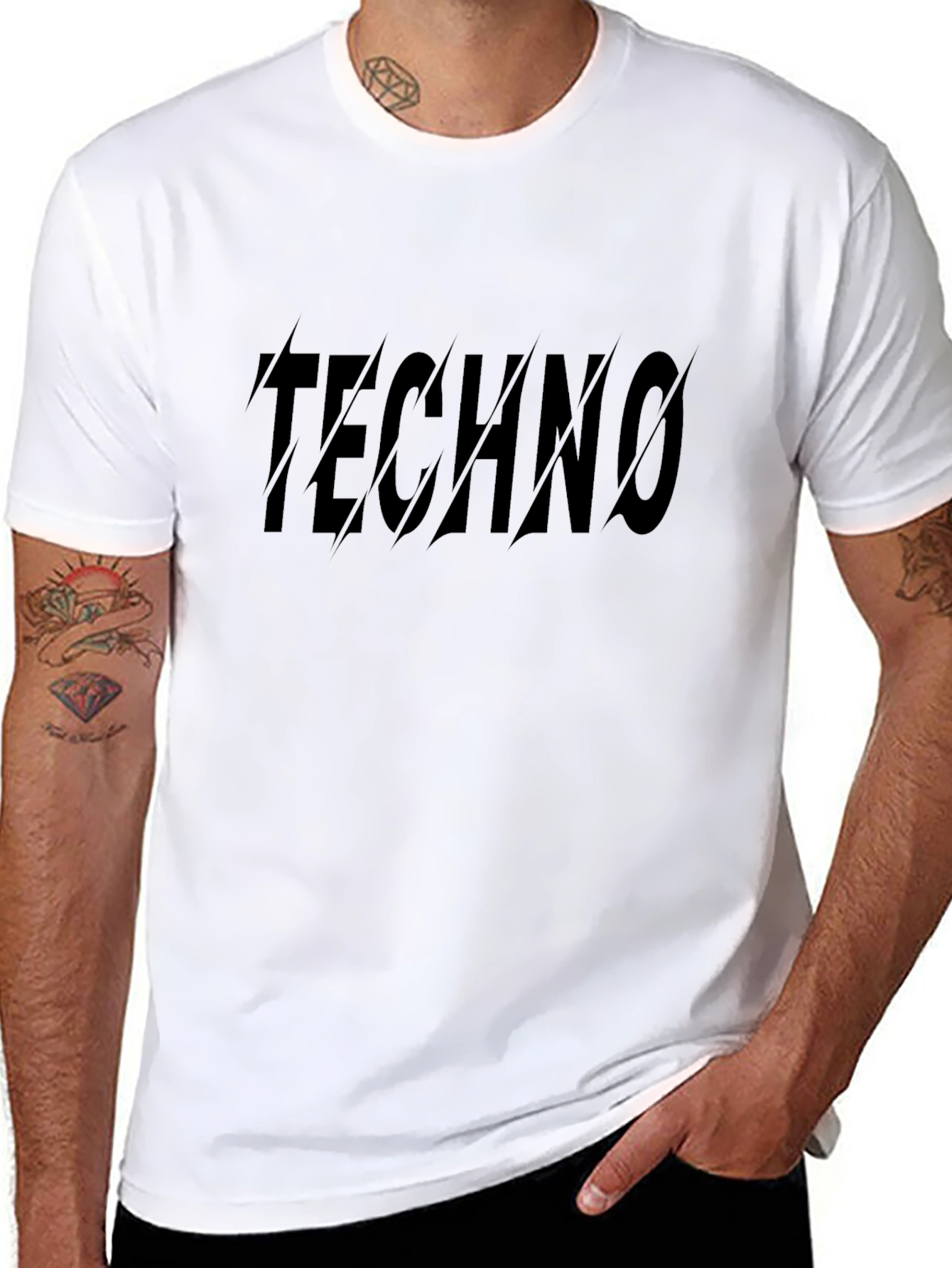 Techno Graphic Black T-Shirt