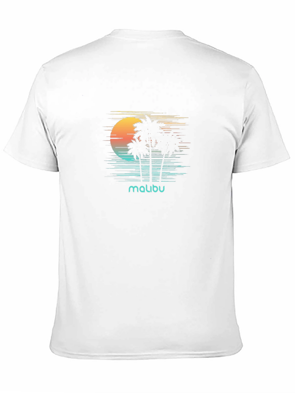 Malibu Palm Tree Sunset Graphic Tee