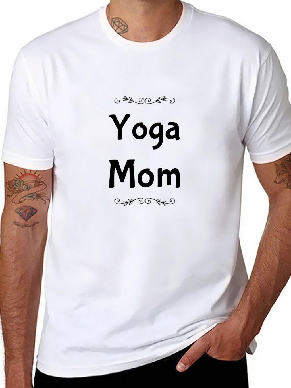 Yoga Mom Black T-Shirt - Stylish Comfort