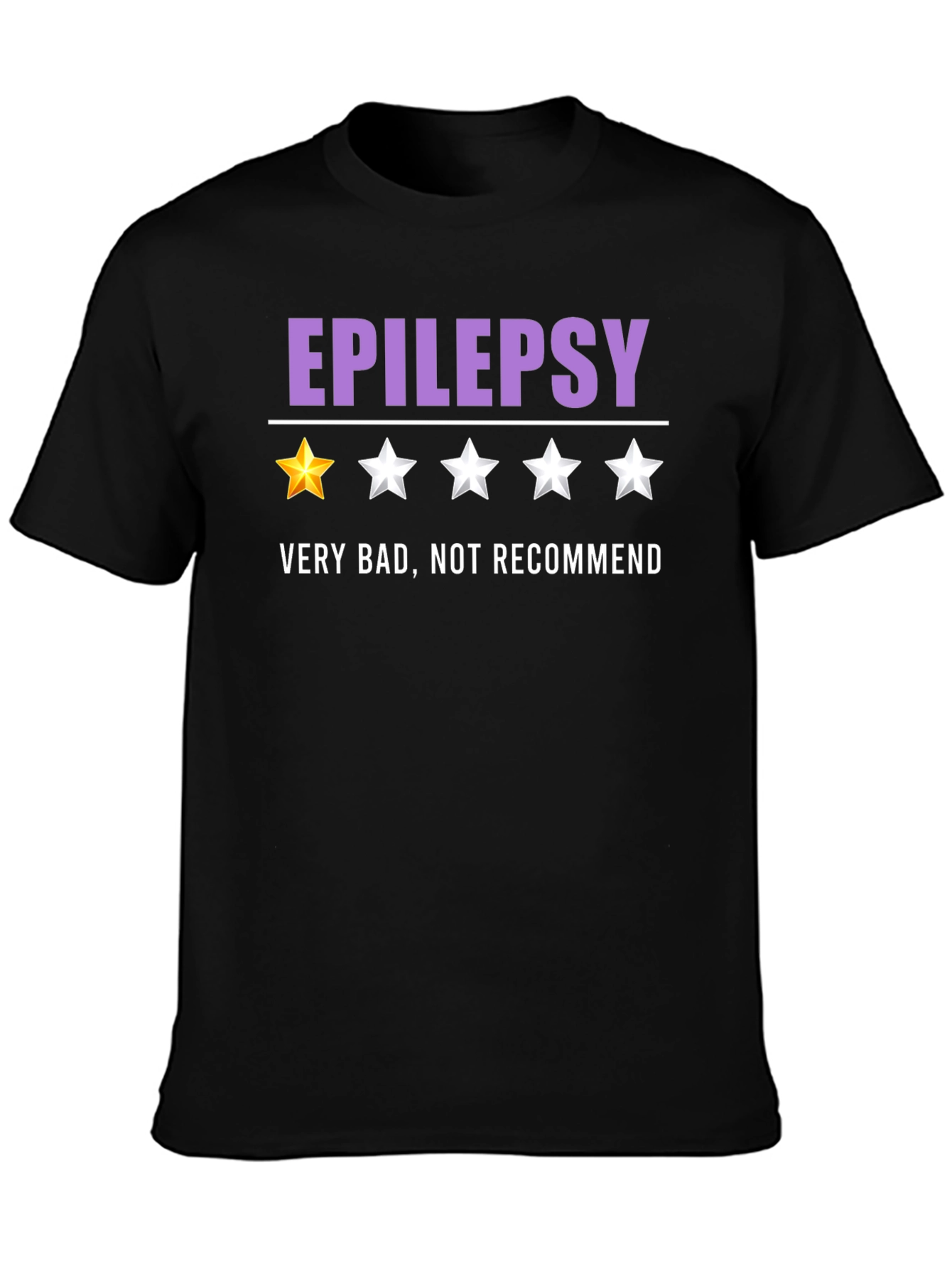 Epilepsy One-Star Funny Graphic T-Shirt