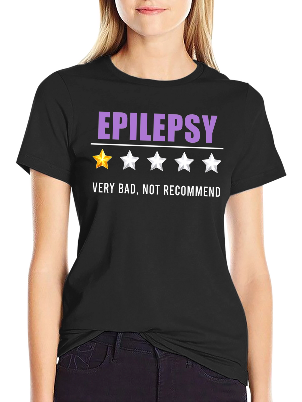 Epilepsy One-Star Funny Graphic T-Shirt