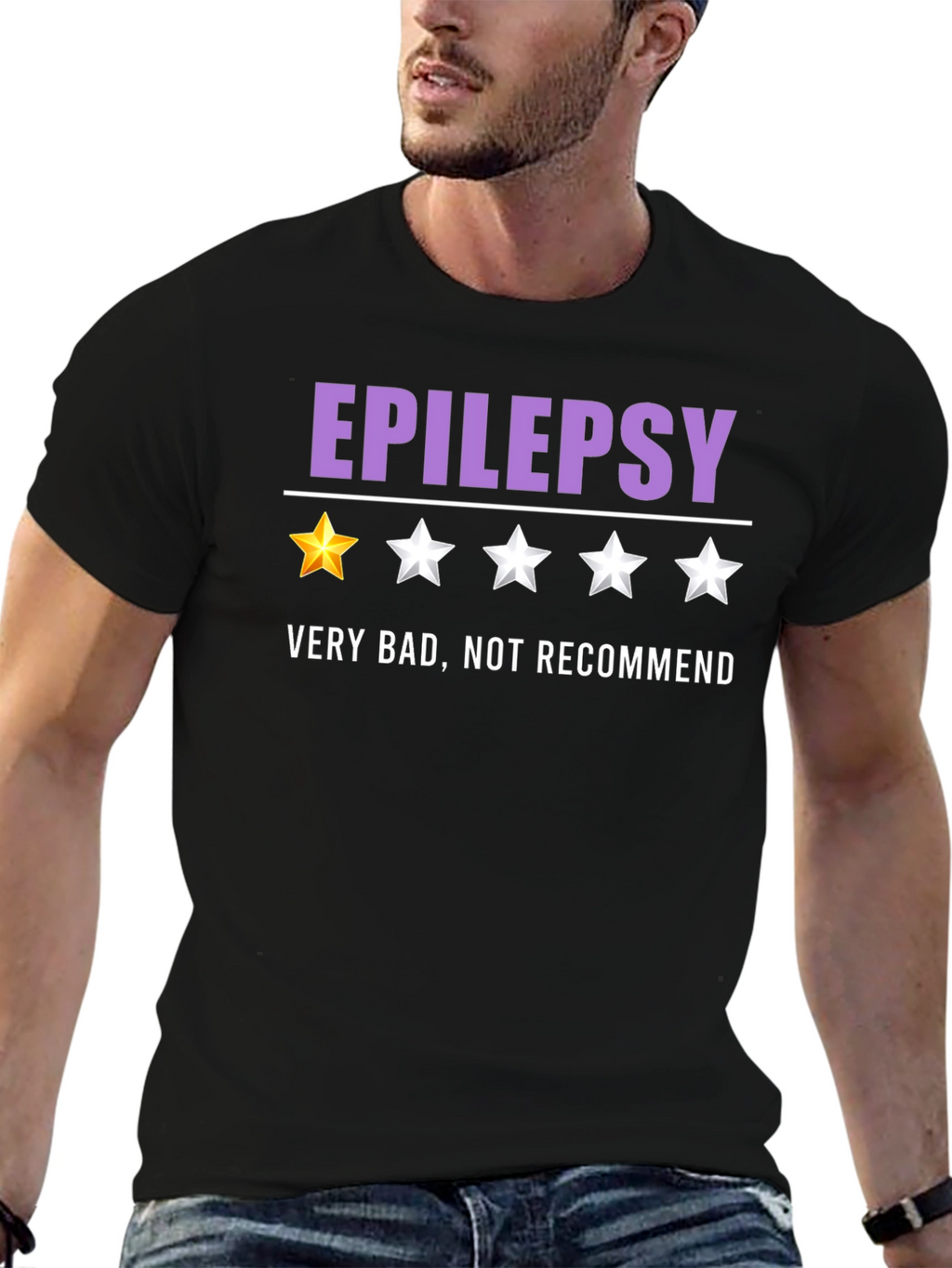 Epilepsy One-Star Funny Graphic T-Shirt