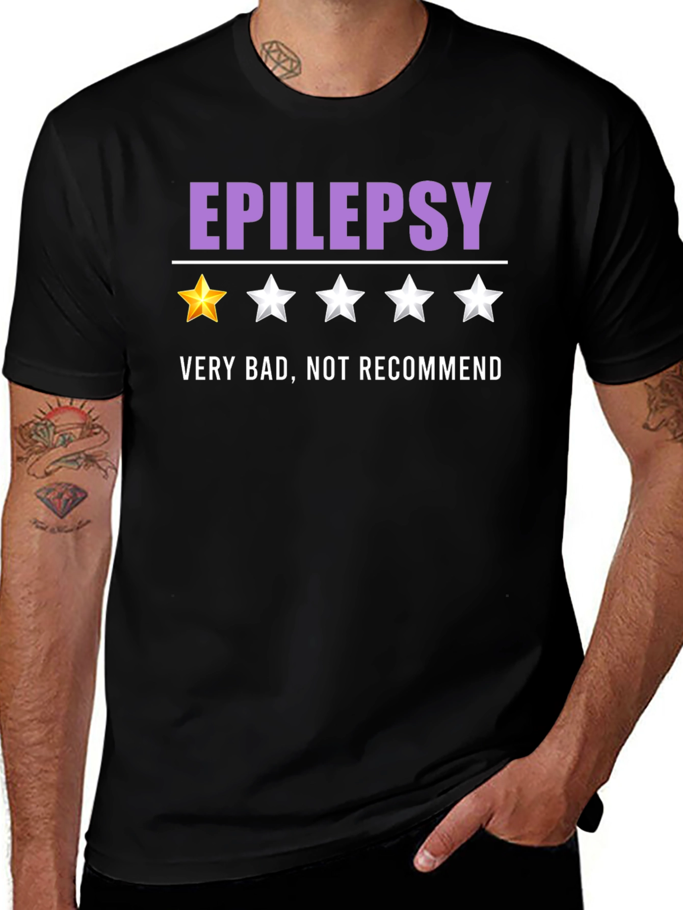 Epilepsy One-Star Funny Graphic T-Shirt