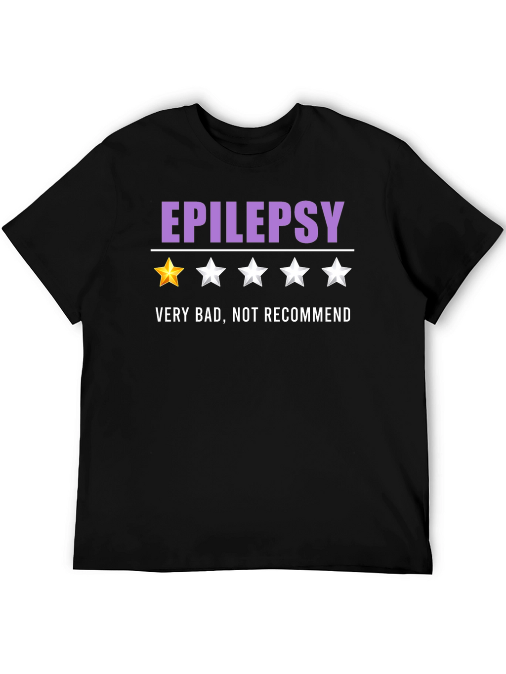 Epilepsy One-Star Funny Graphic T-Shirt