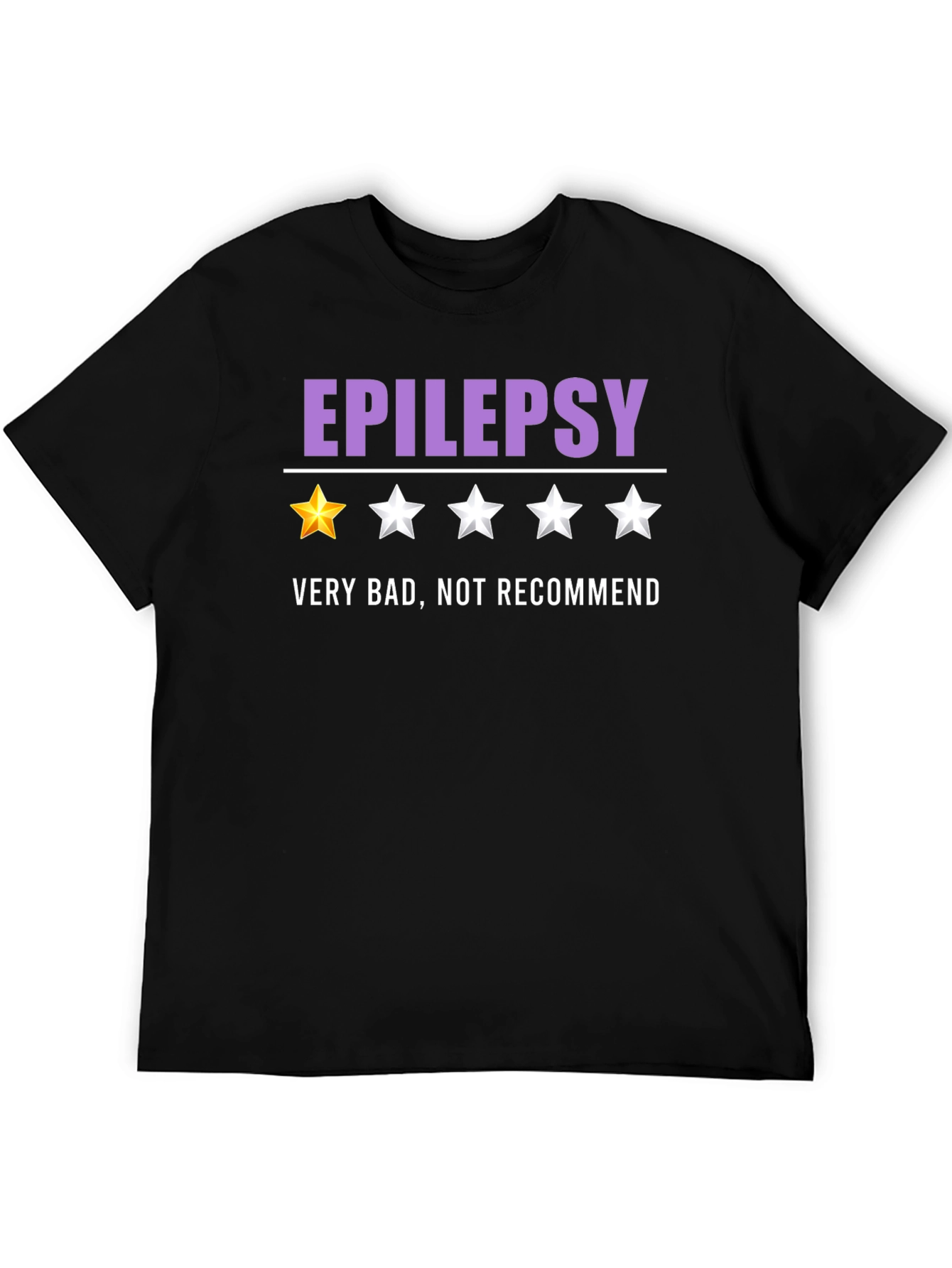 Epilepsy One-Star Funny Graphic T-Shirt