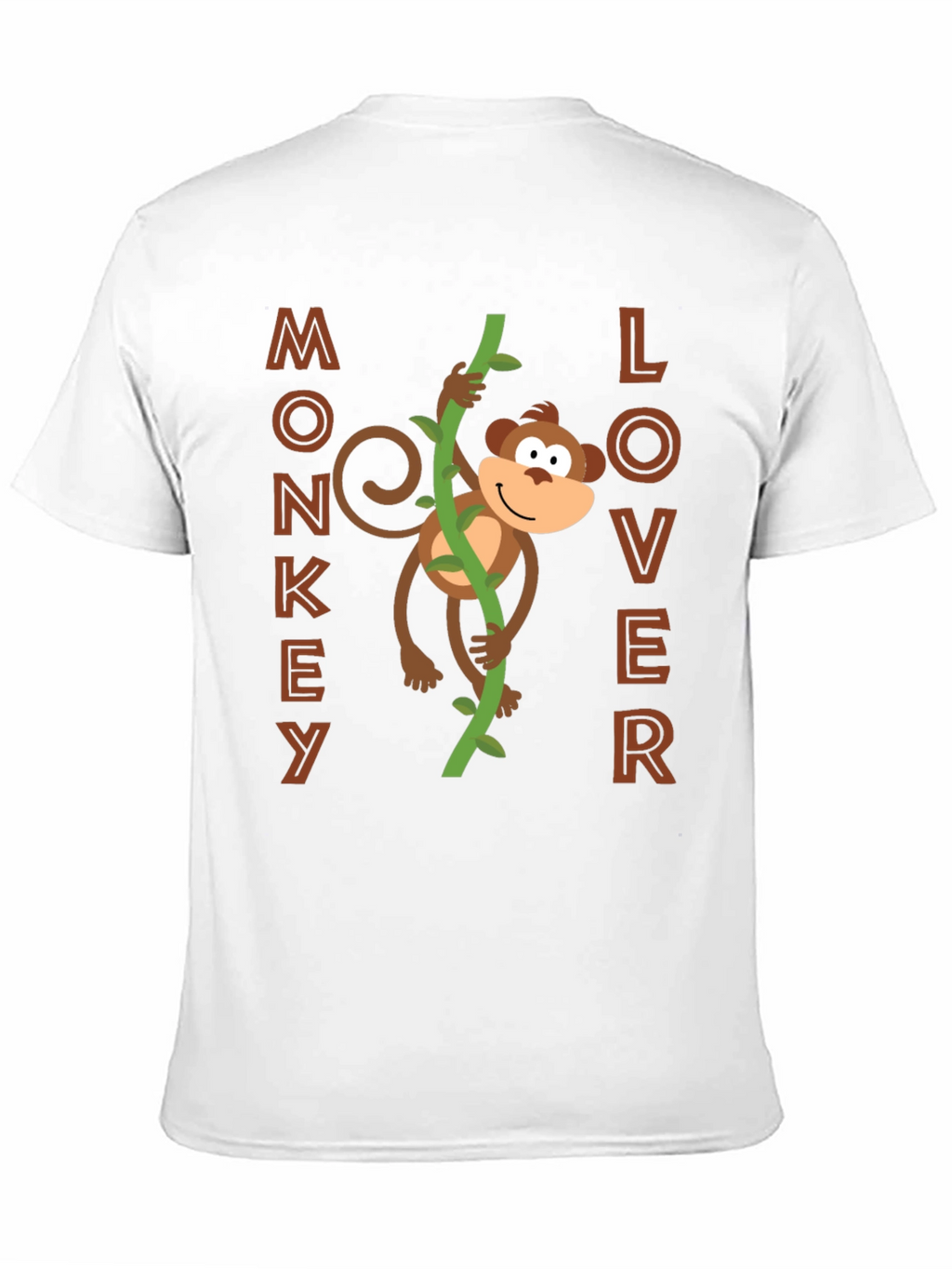 Monkey Lover Graphic Tee - Fun Cartoon Design!