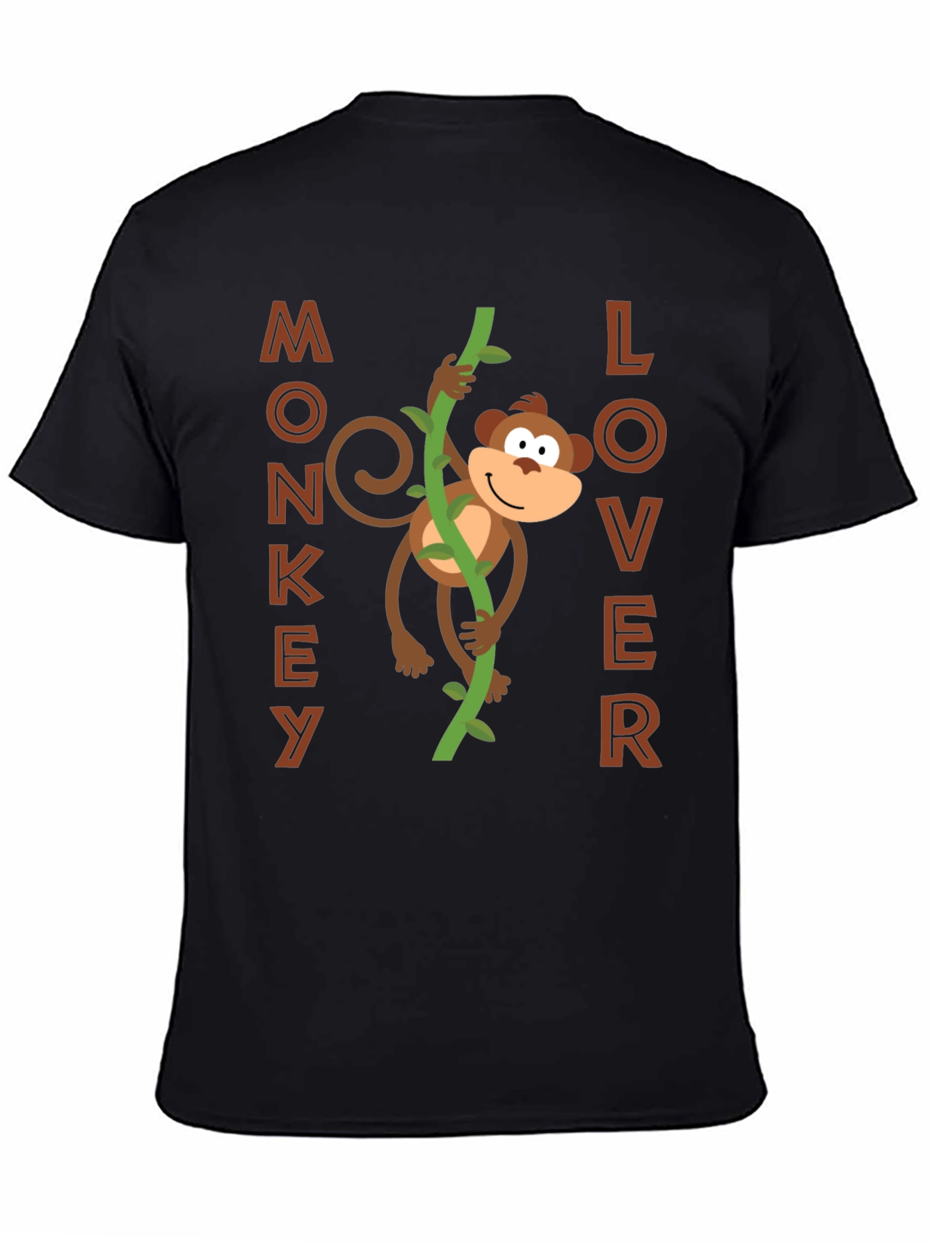 Monkey Lover Graphic Tee - Fun Cartoon Design!