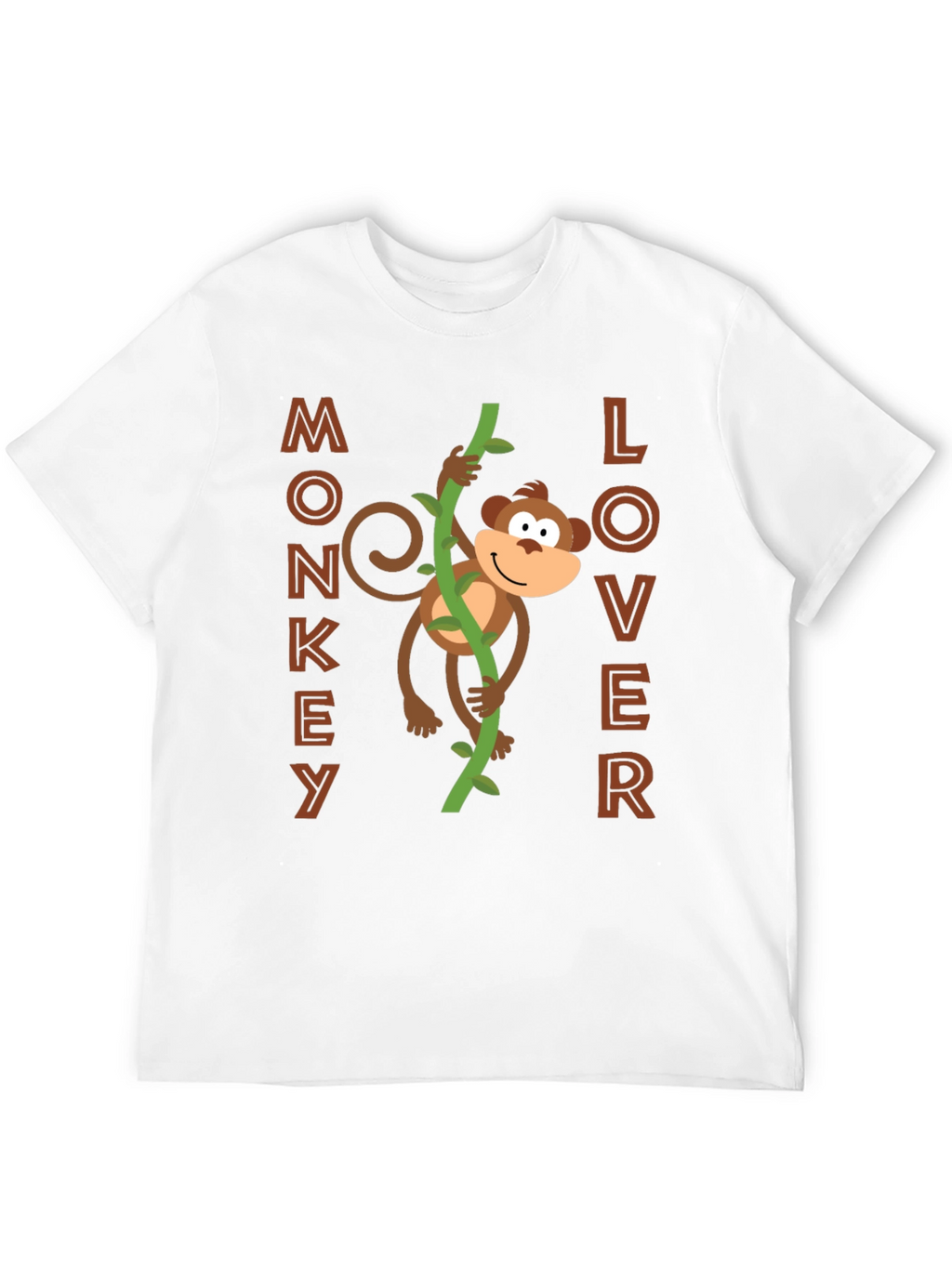 Monkey Lover Graphic Tee - Fun Cartoon Design!