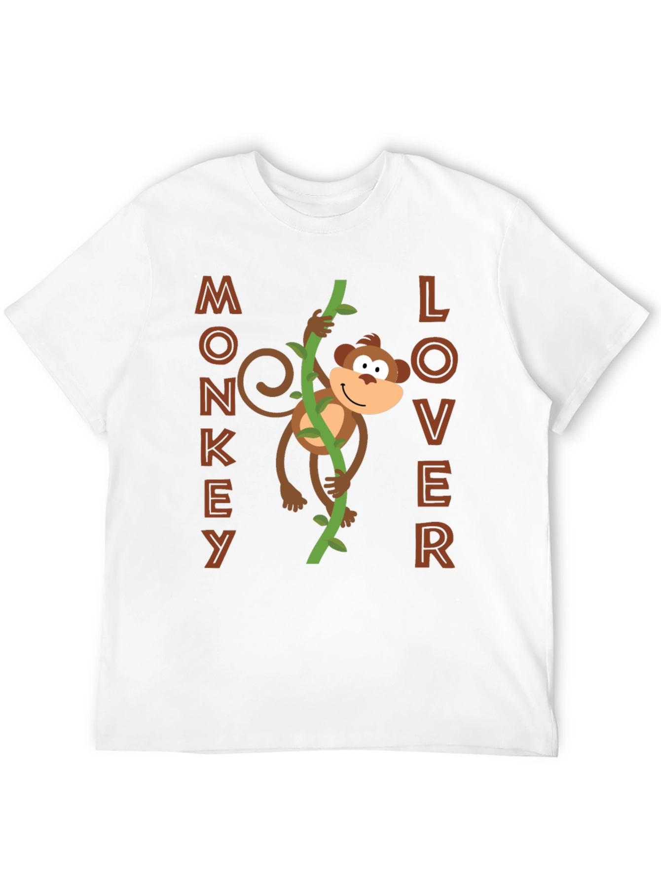 Monkey Lover Graphic Tee - Fun Cartoon Design!