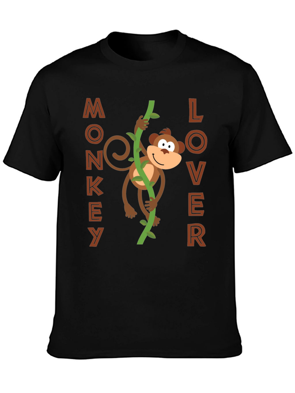 Monkey Lover Graphic Tee - Fun Cartoon Design!