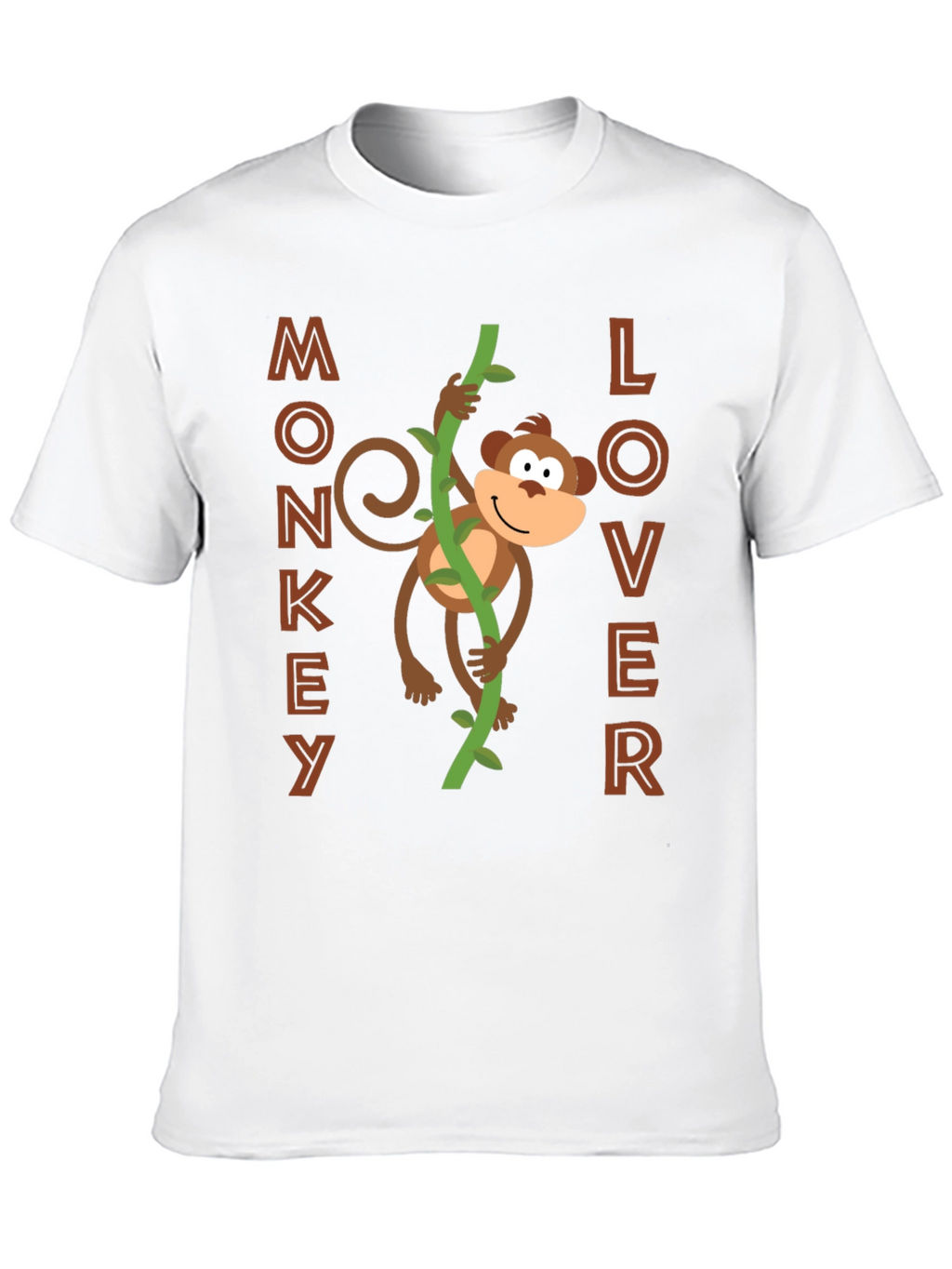 Monkey Lover Graphic Tee - Fun Cartoon Design!