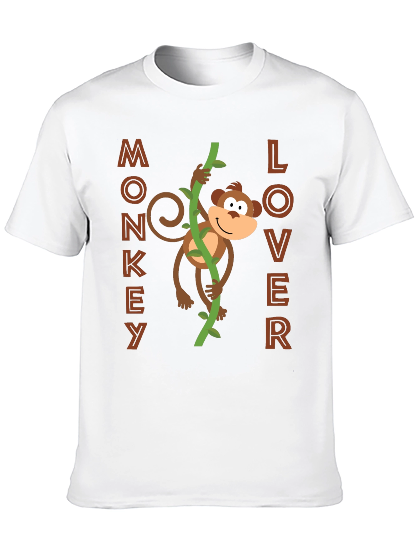 Monkey Lover Graphic Tee - Fun Cartoon Design!