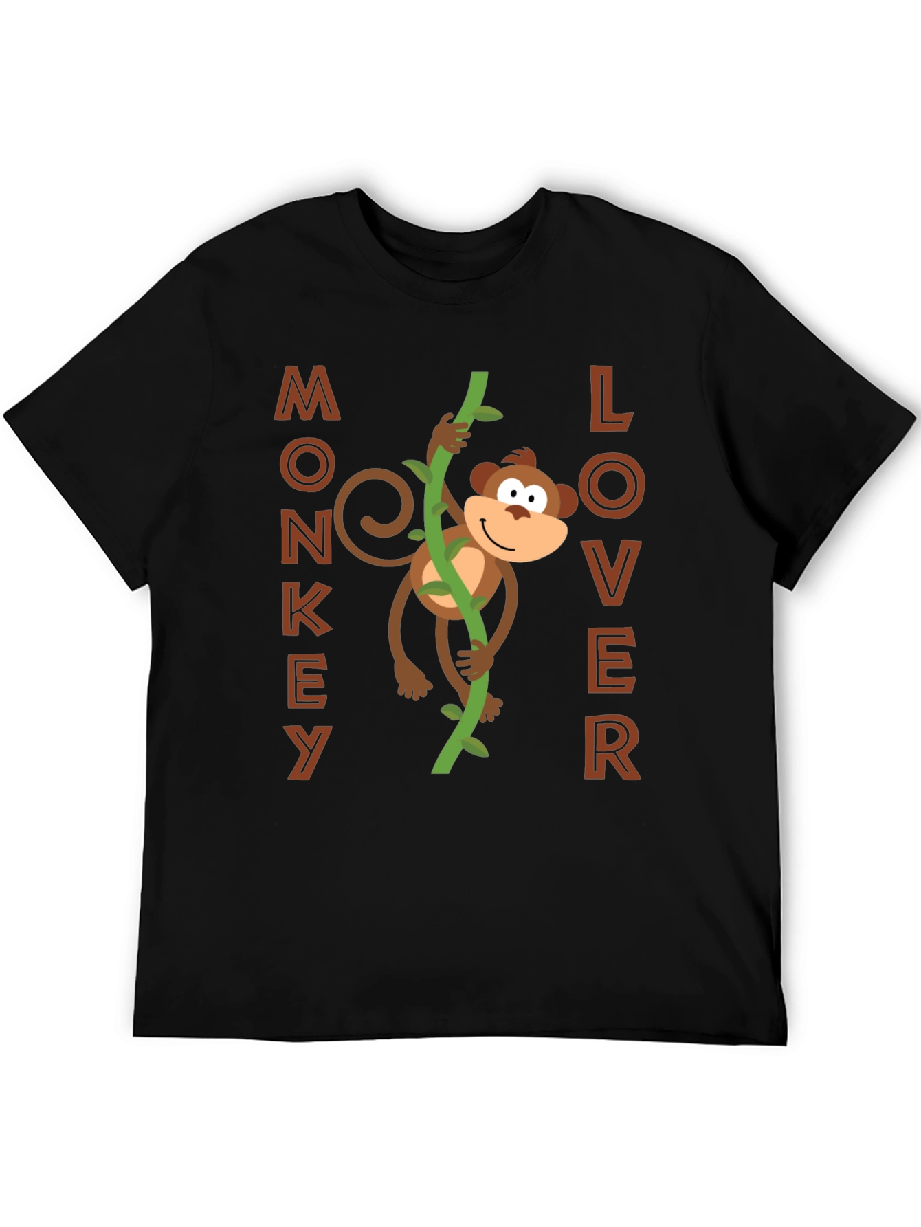 Monkey Lover Graphic Tee - Fun Cartoon Design!