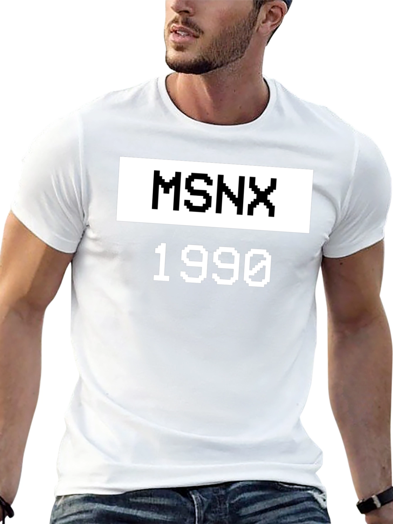 MSNX 1990 Graphic Tee - Retro Gaming Inspired Shirt