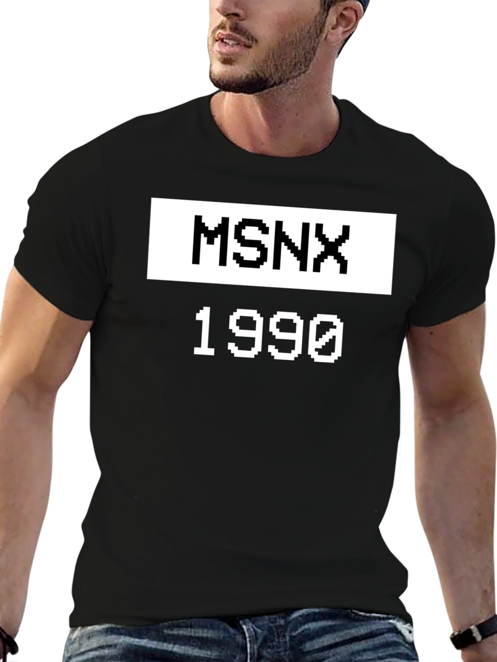 MSNX 1990 Graphic Tee - Retro Gaming Inspired Shirt
