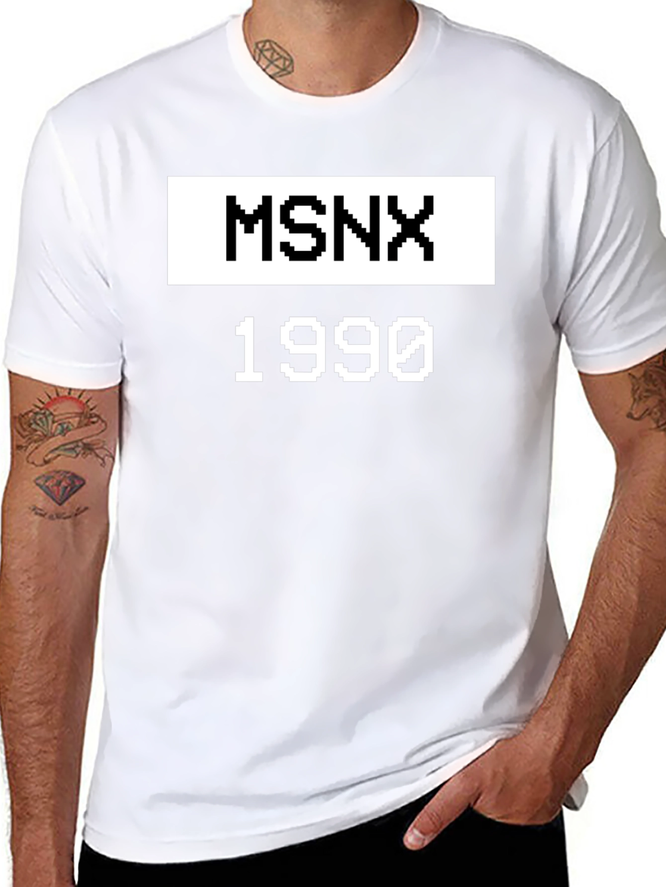 MSNX 1990 Graphic Tee - Retro Gaming Inspired Shirt