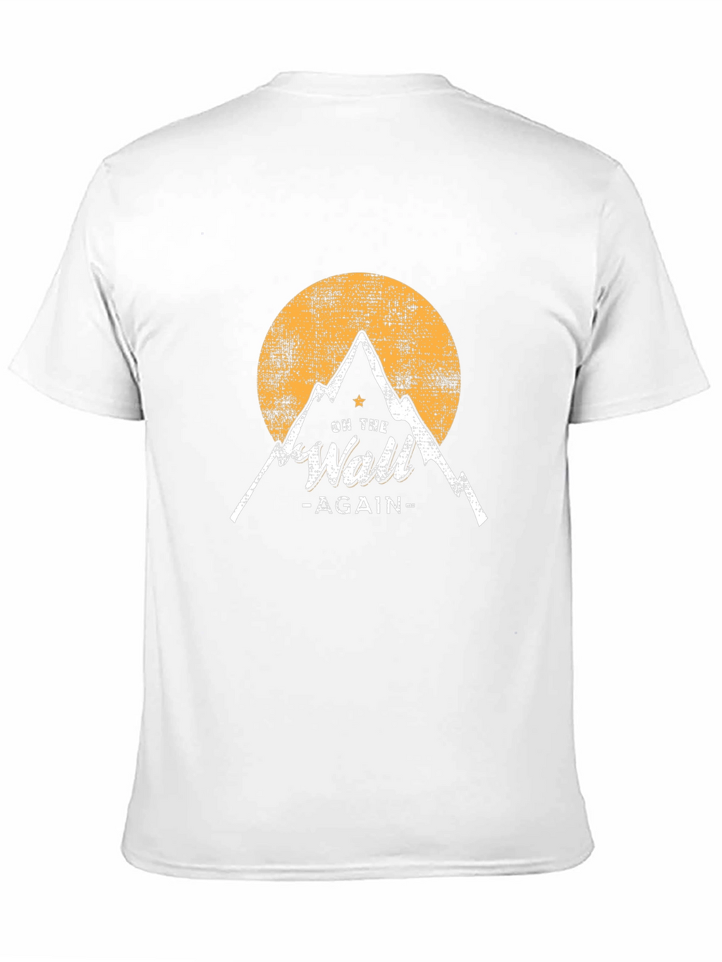 On The Wall Again Black T-Shirt - Mountain Design