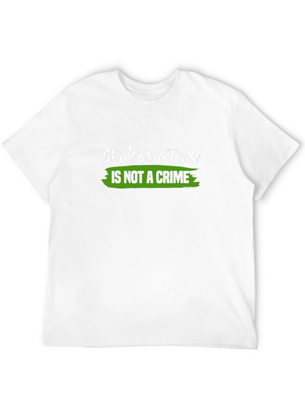 Skateboarding is Not a Crime Black T-Shirt