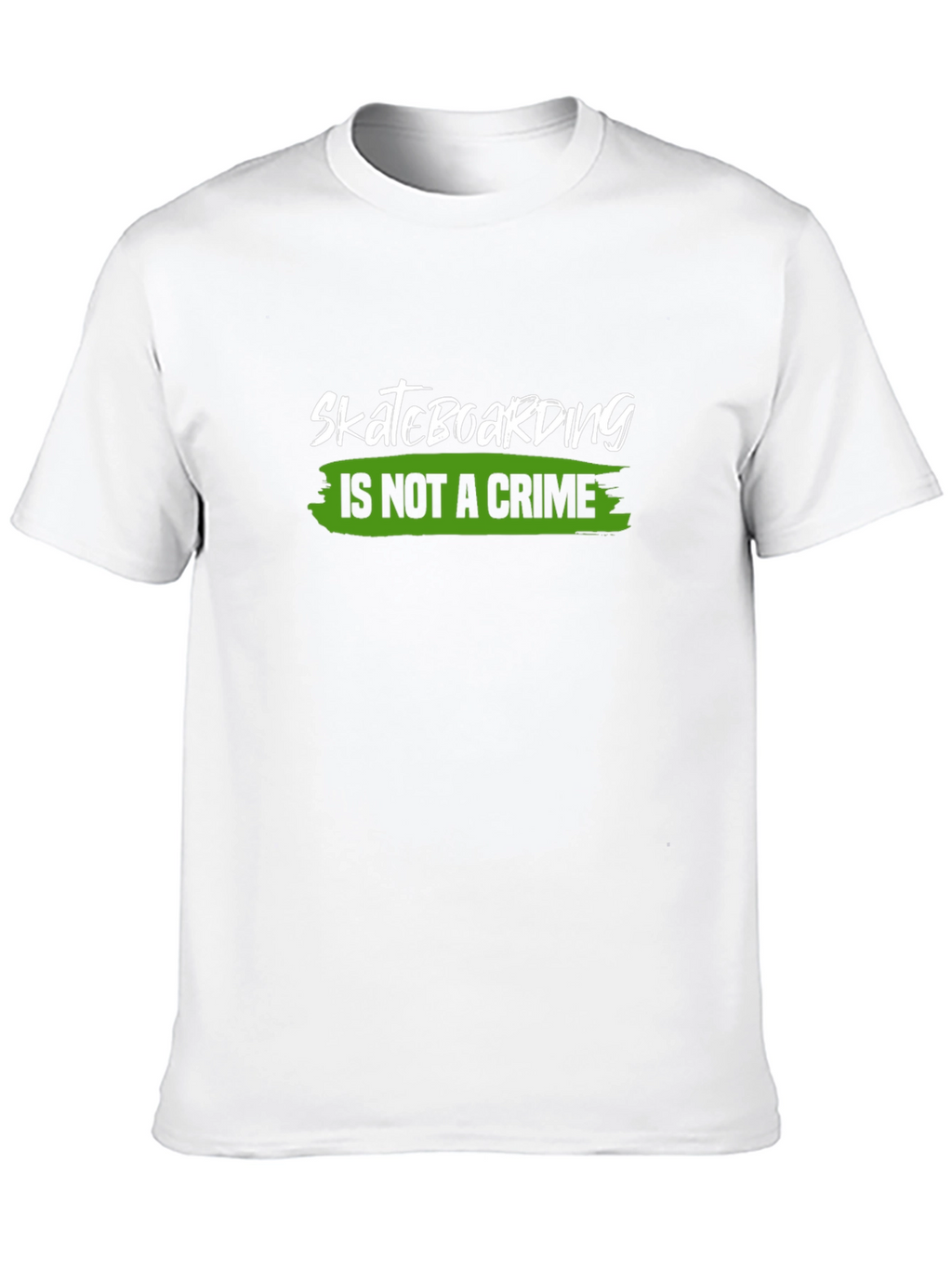 Skateboarding is Not a Crime Black T-Shirt