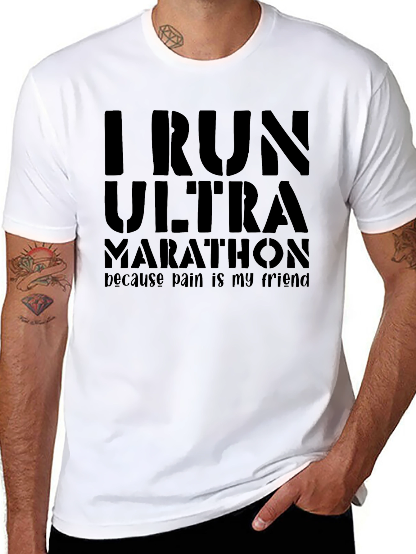 I Run Ultra Marathon Graphic T-Shirt
