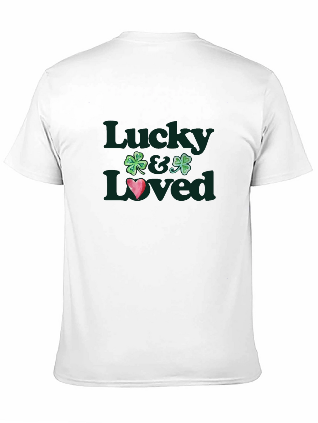 Lucky & Loved Shamrock Graphic Tee - Black