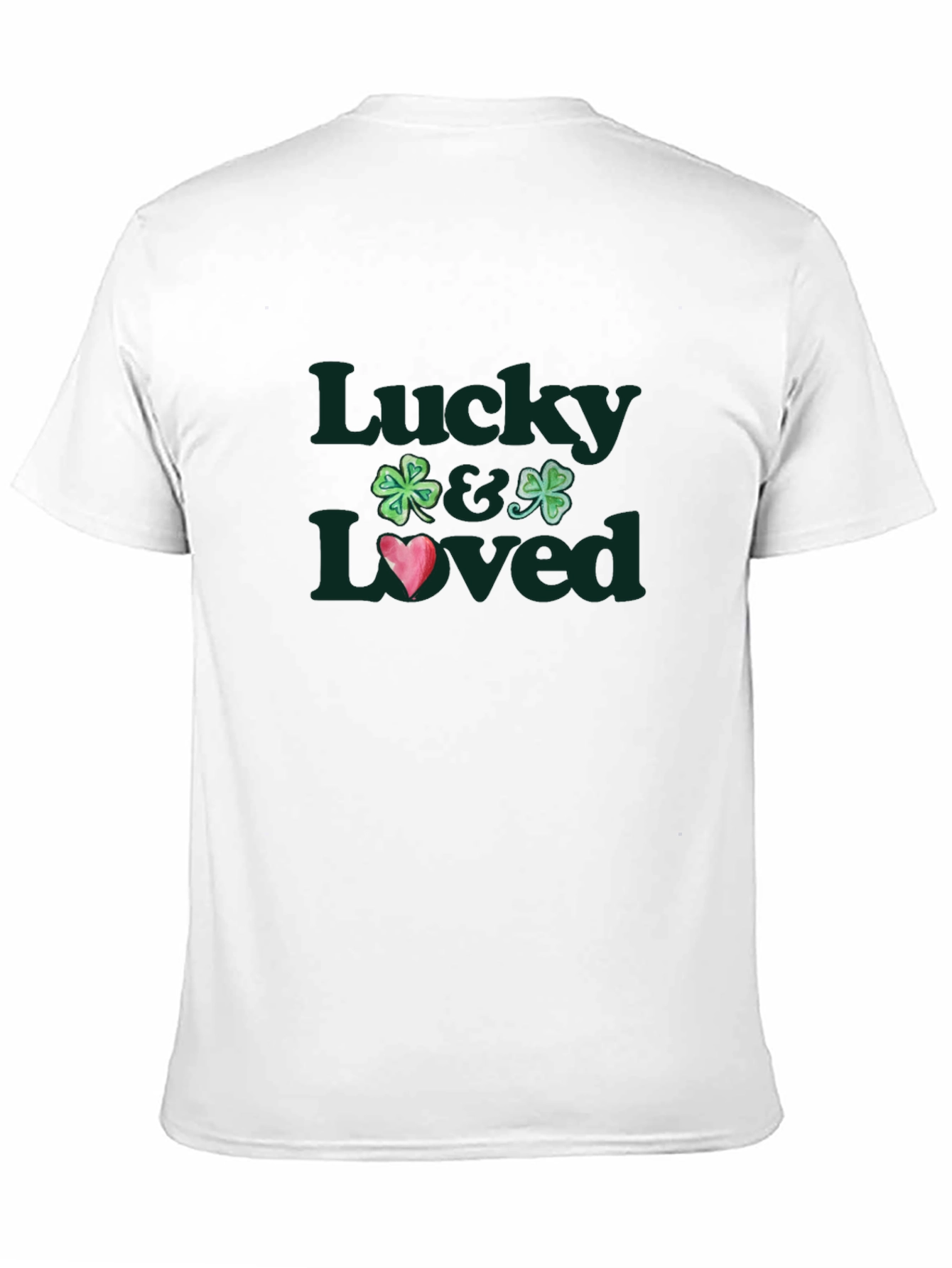 Lucky & Loved Shamrock Graphic Tee - Black