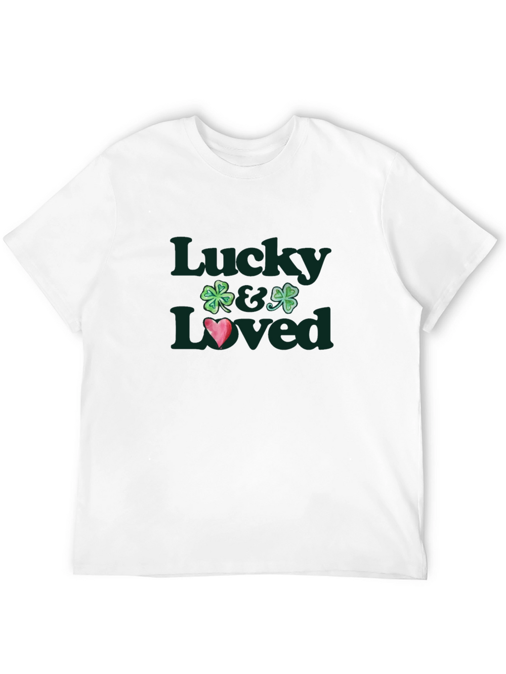 Lucky & Loved Shamrock Graphic Tee - Black