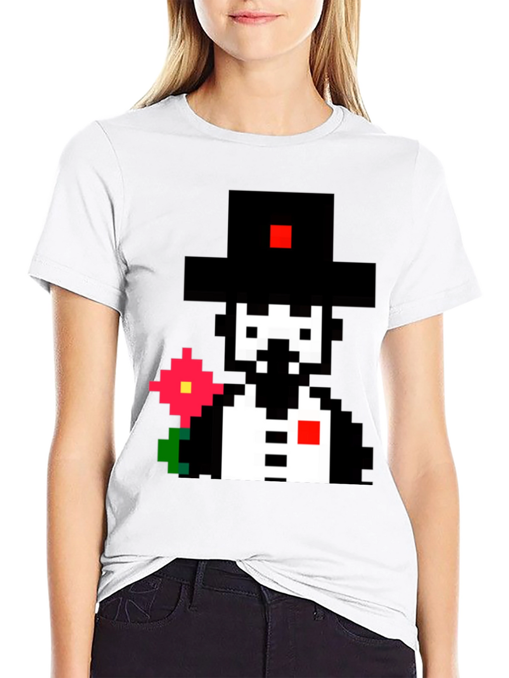 Pixel Art Gentleman T-Shirt