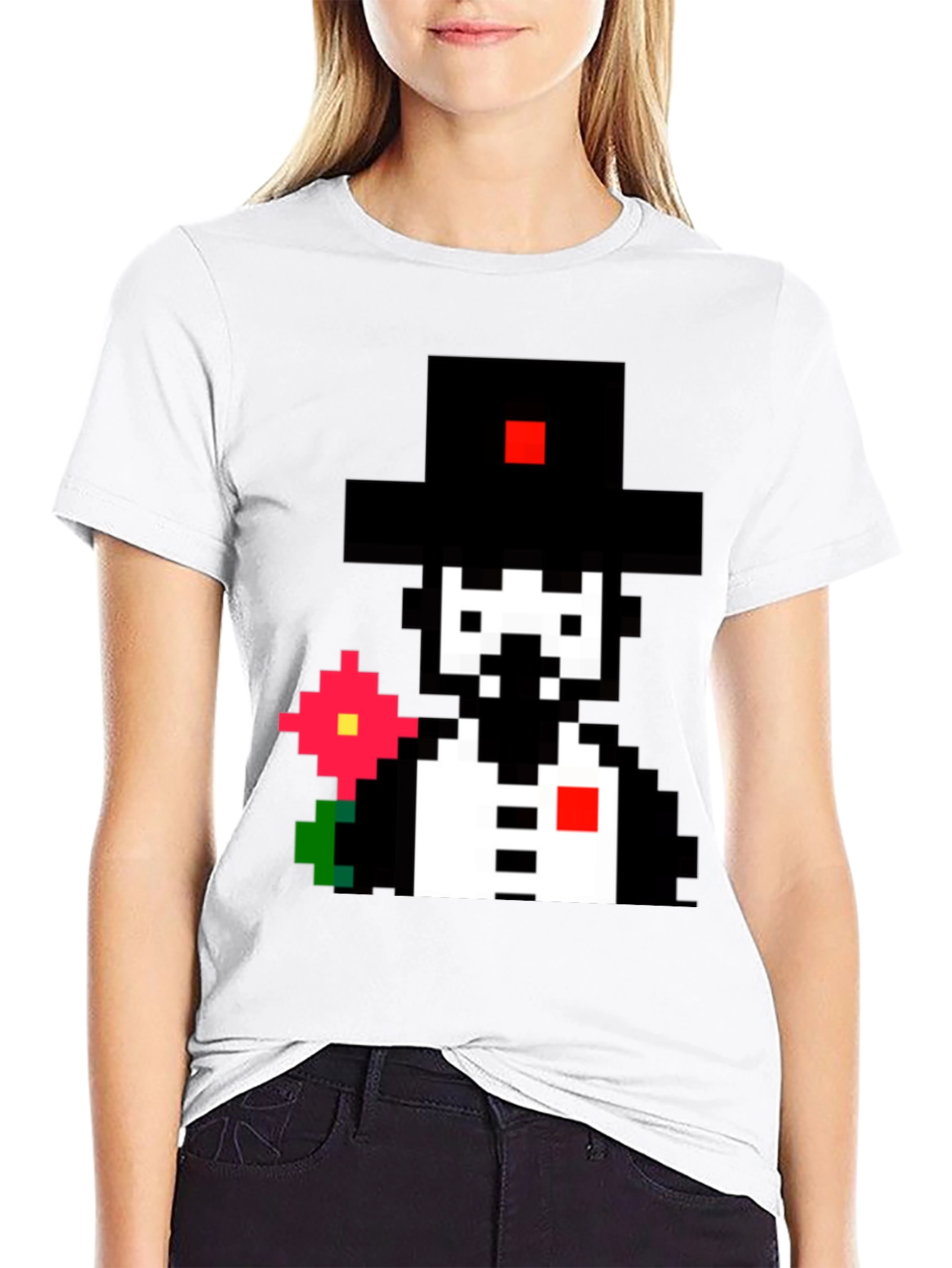Pixel Art Gentleman T-Shirt